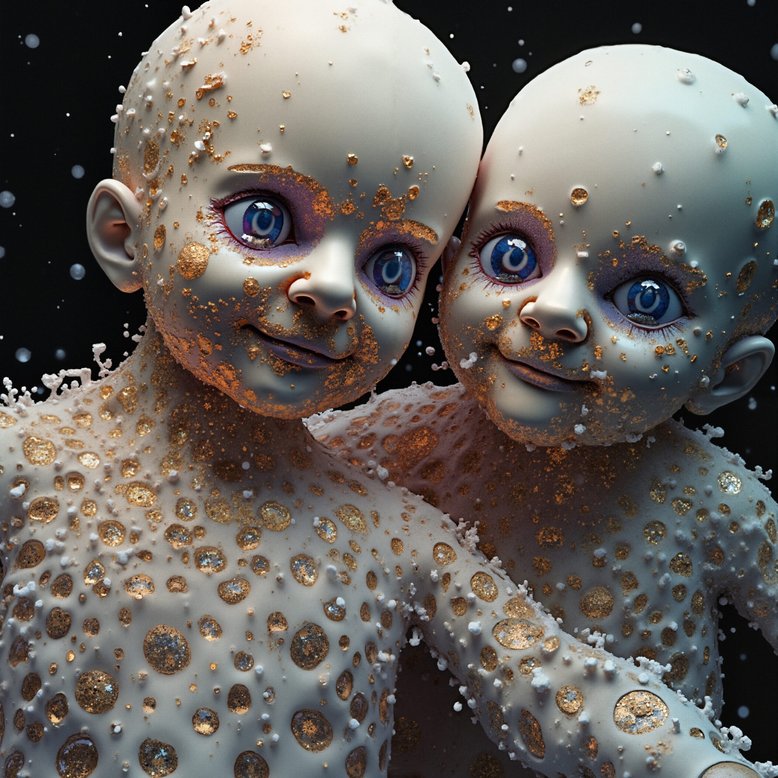 Surreal Twins with Cosmic Patterns