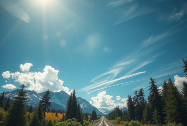 Mountain Road To Adventure Ahead