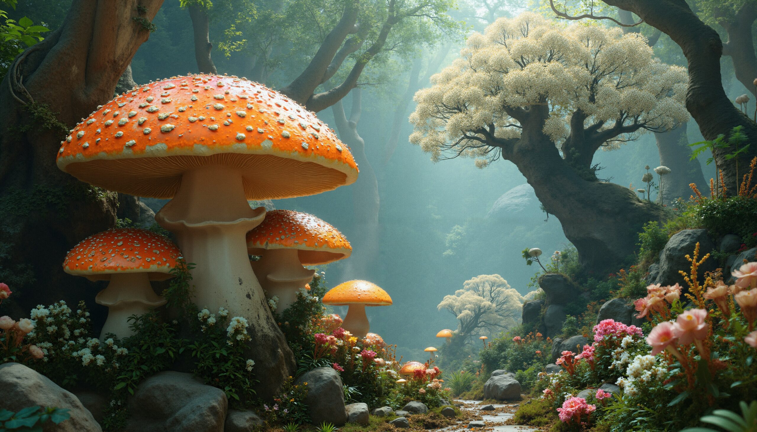 Enchanted Forest Mushroom Wonderland