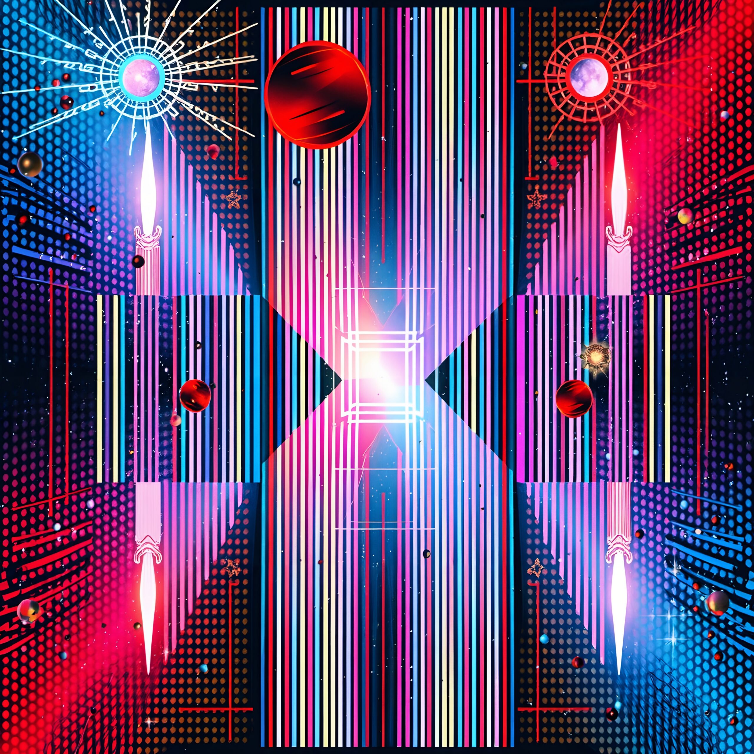 Futuristic Cosmic Digital Artwork