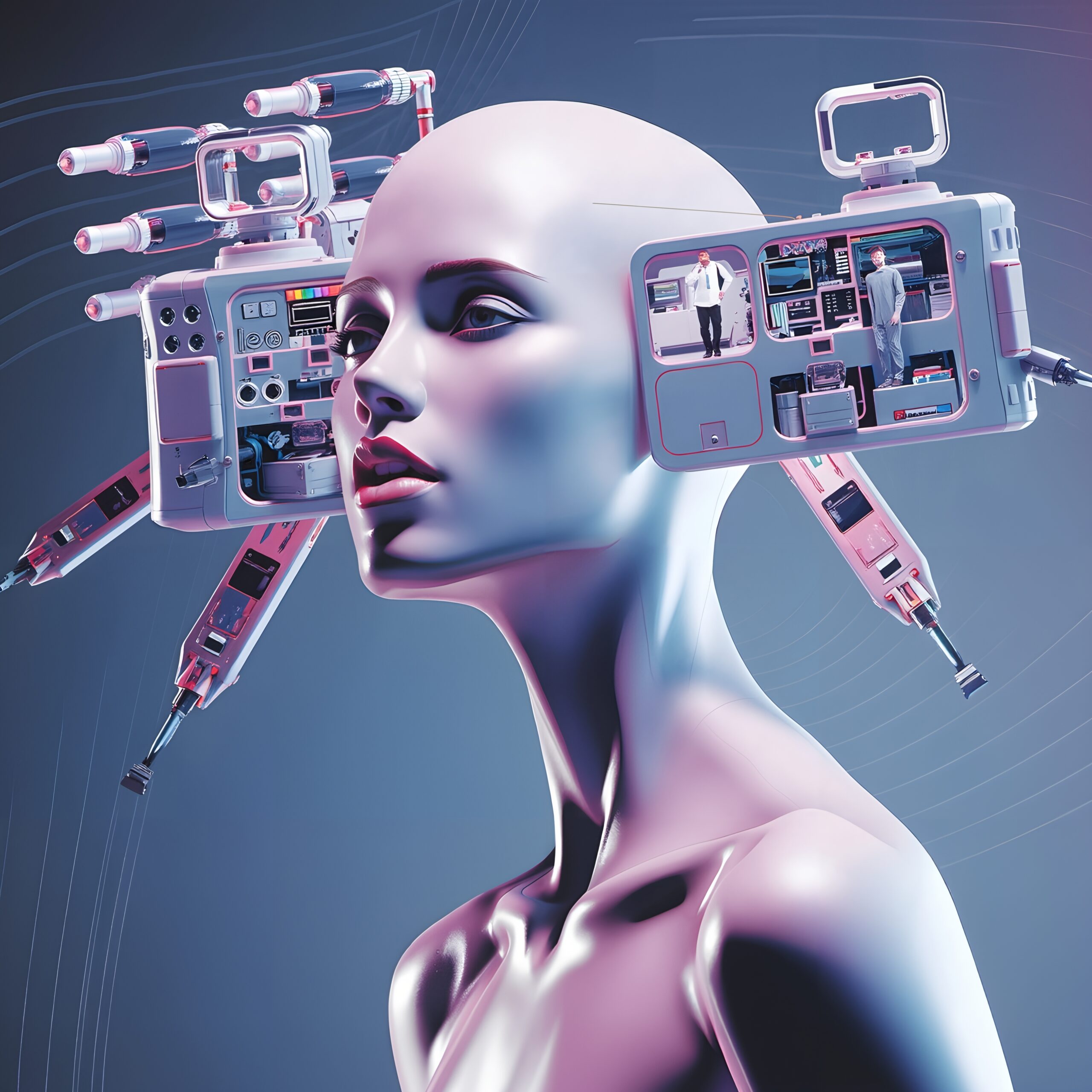 Futuristic Cybernetic Human-Machine Interface