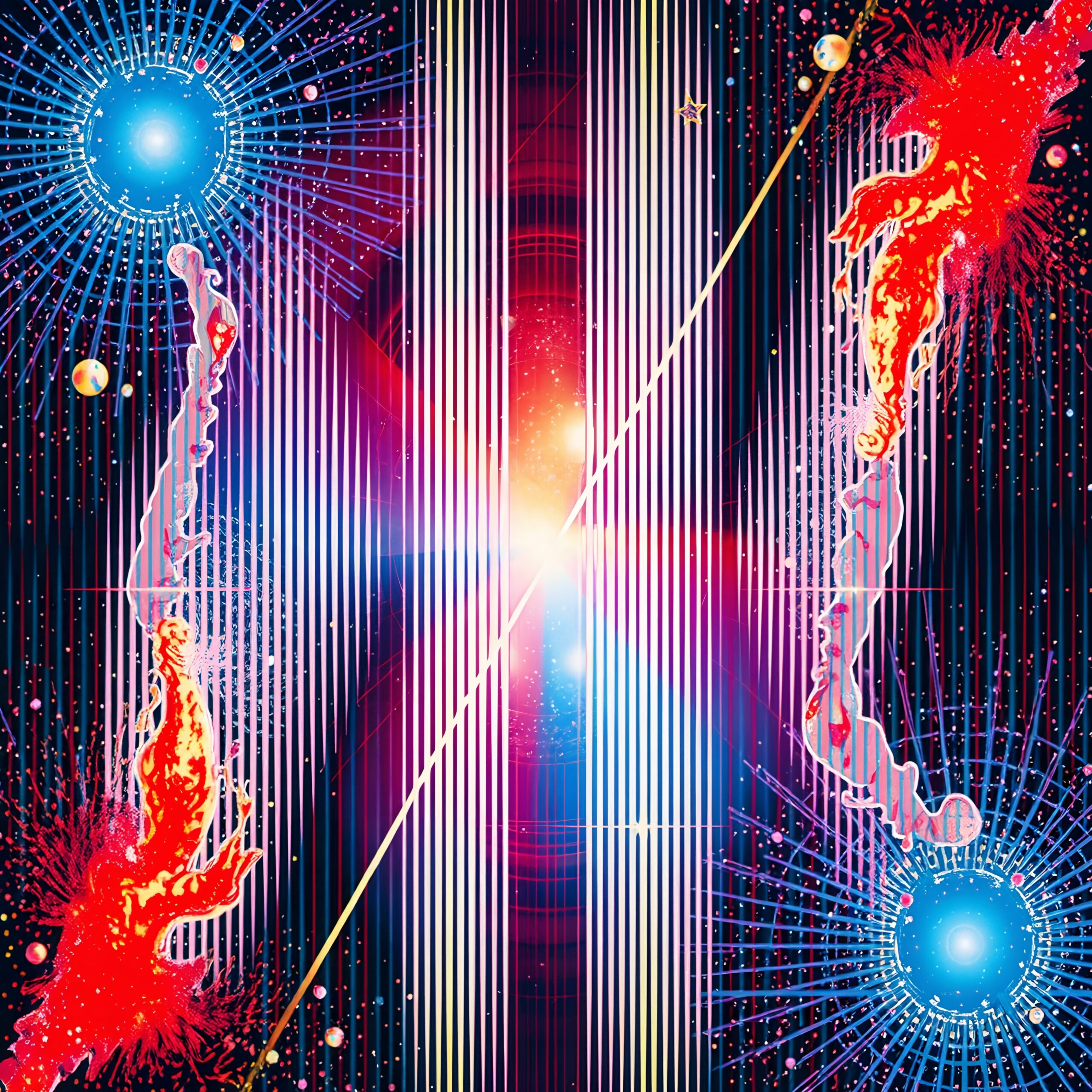 Cosmic Energy Dance in Space