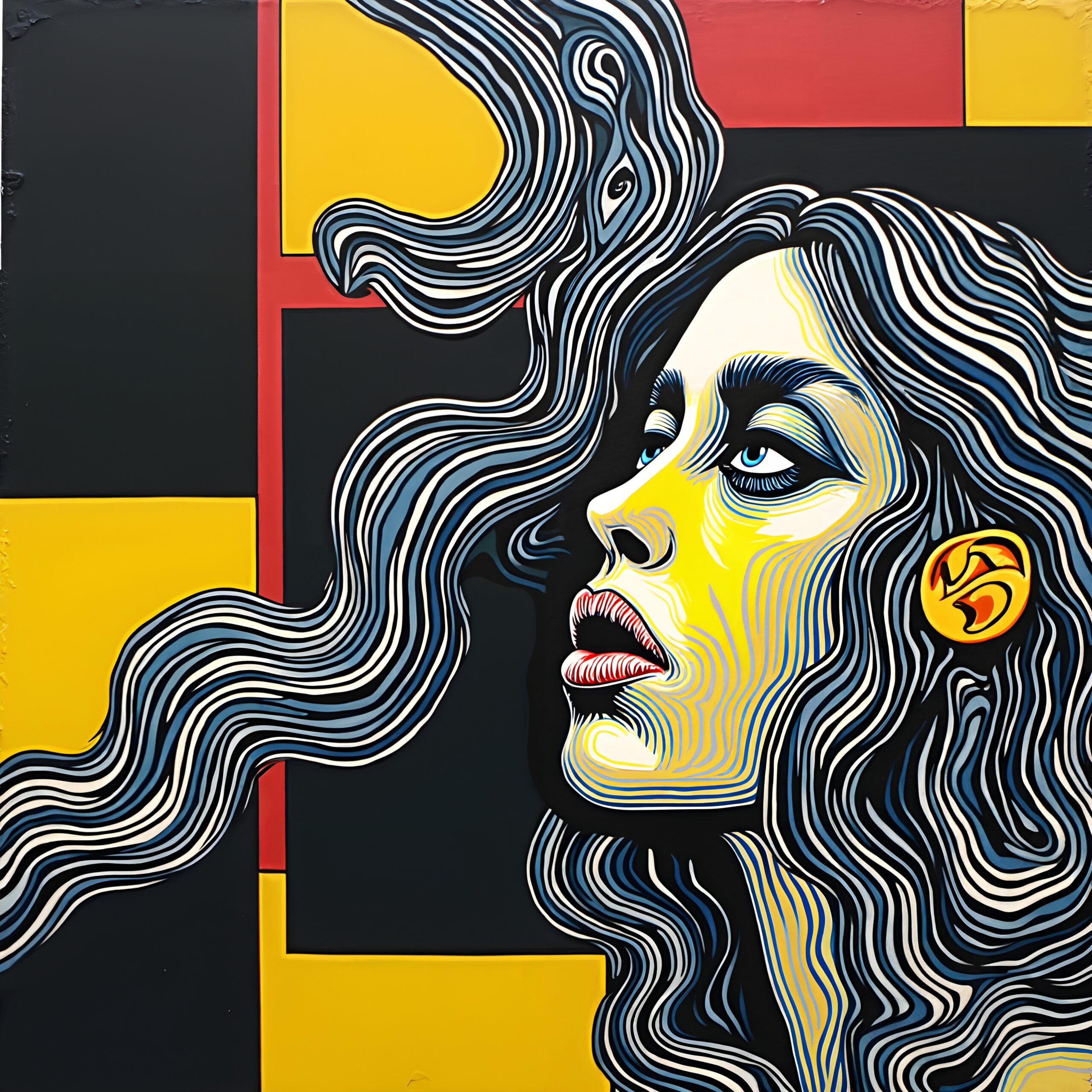 Colorful Pop Art Portrait Creation