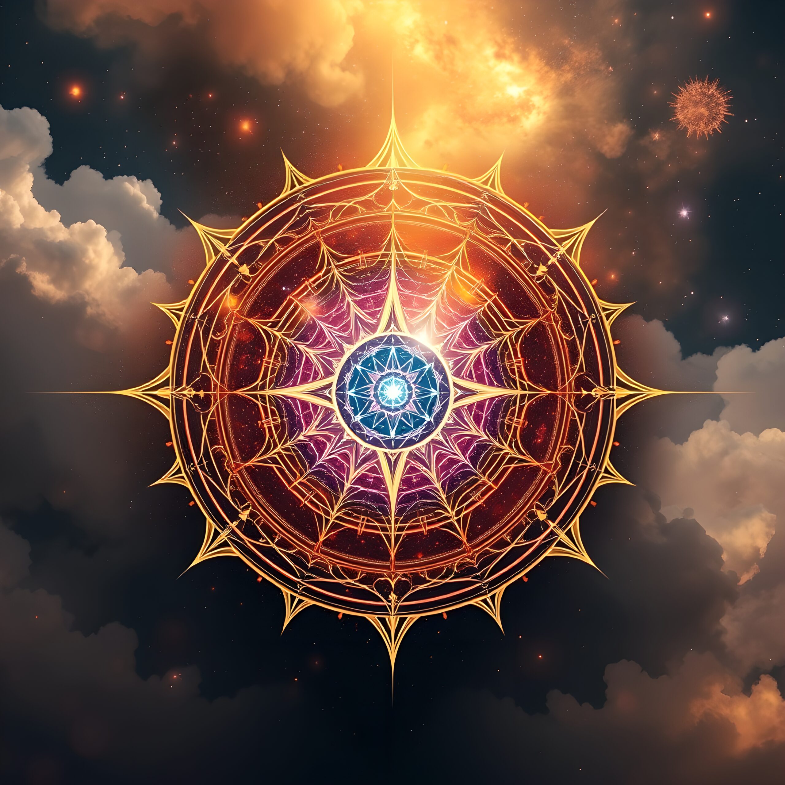 Celestial Radiance Sacred Mandala