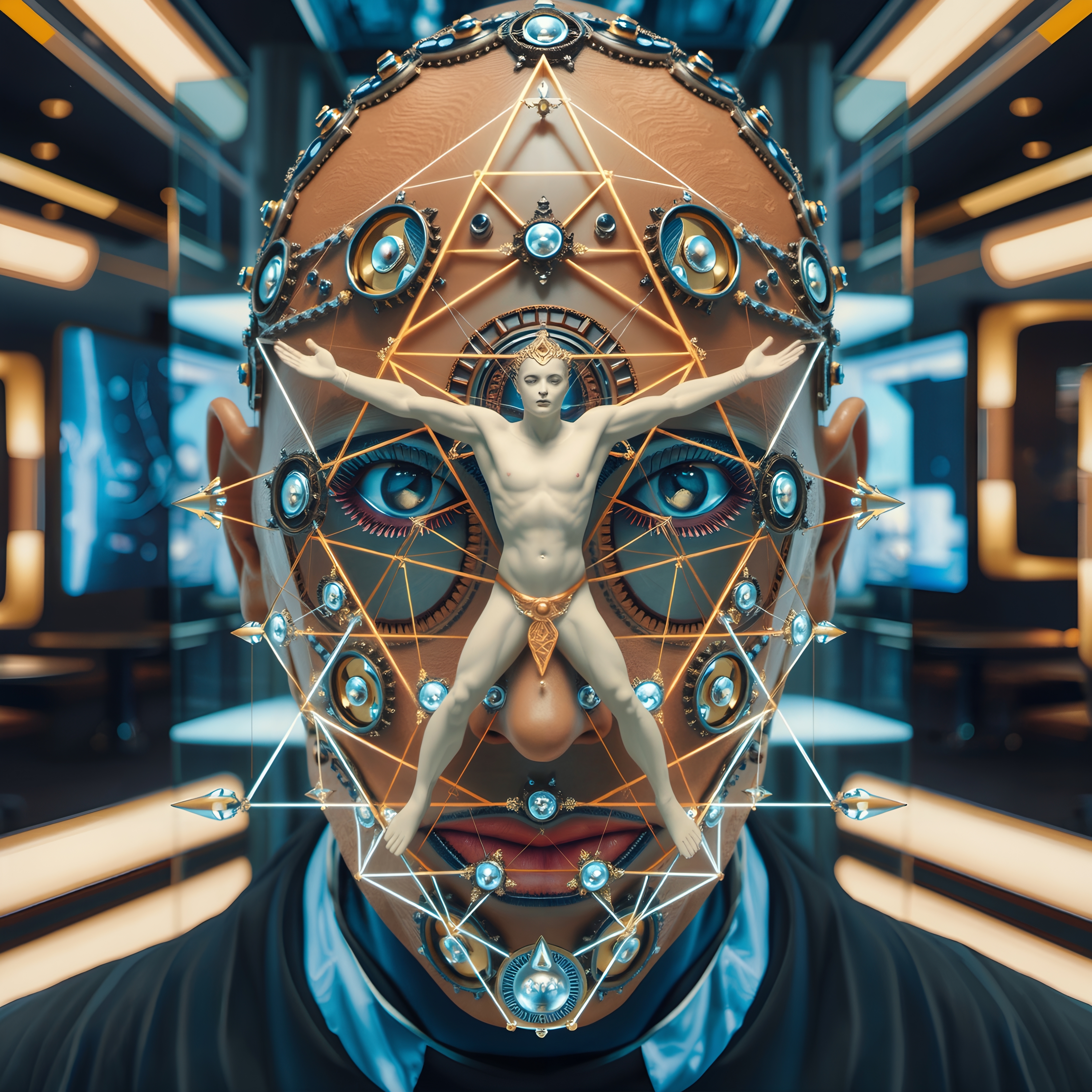 Futuristic Symmetry with Vitruvian Influence