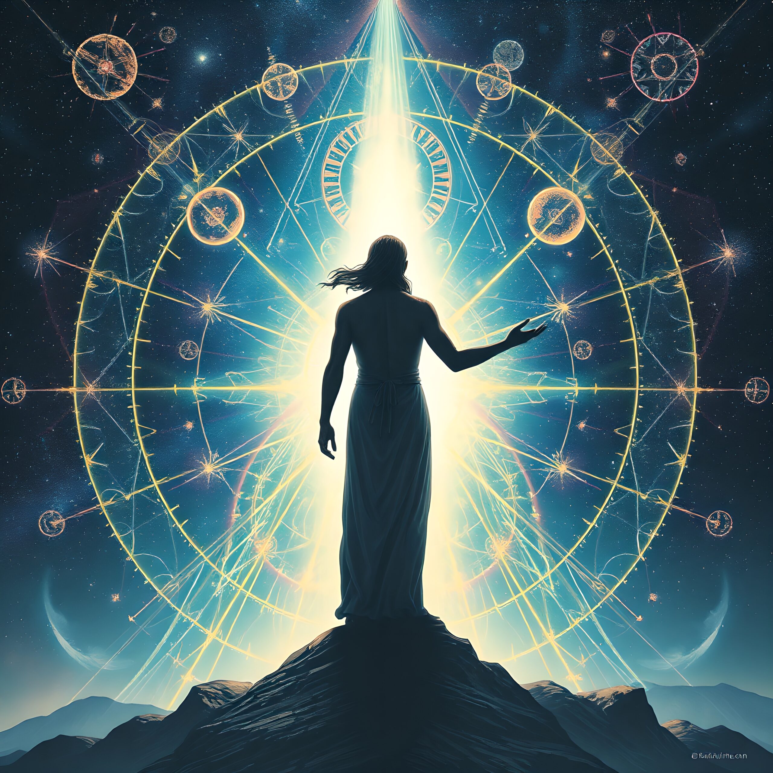 Celestial Connection with Cosmic Energy