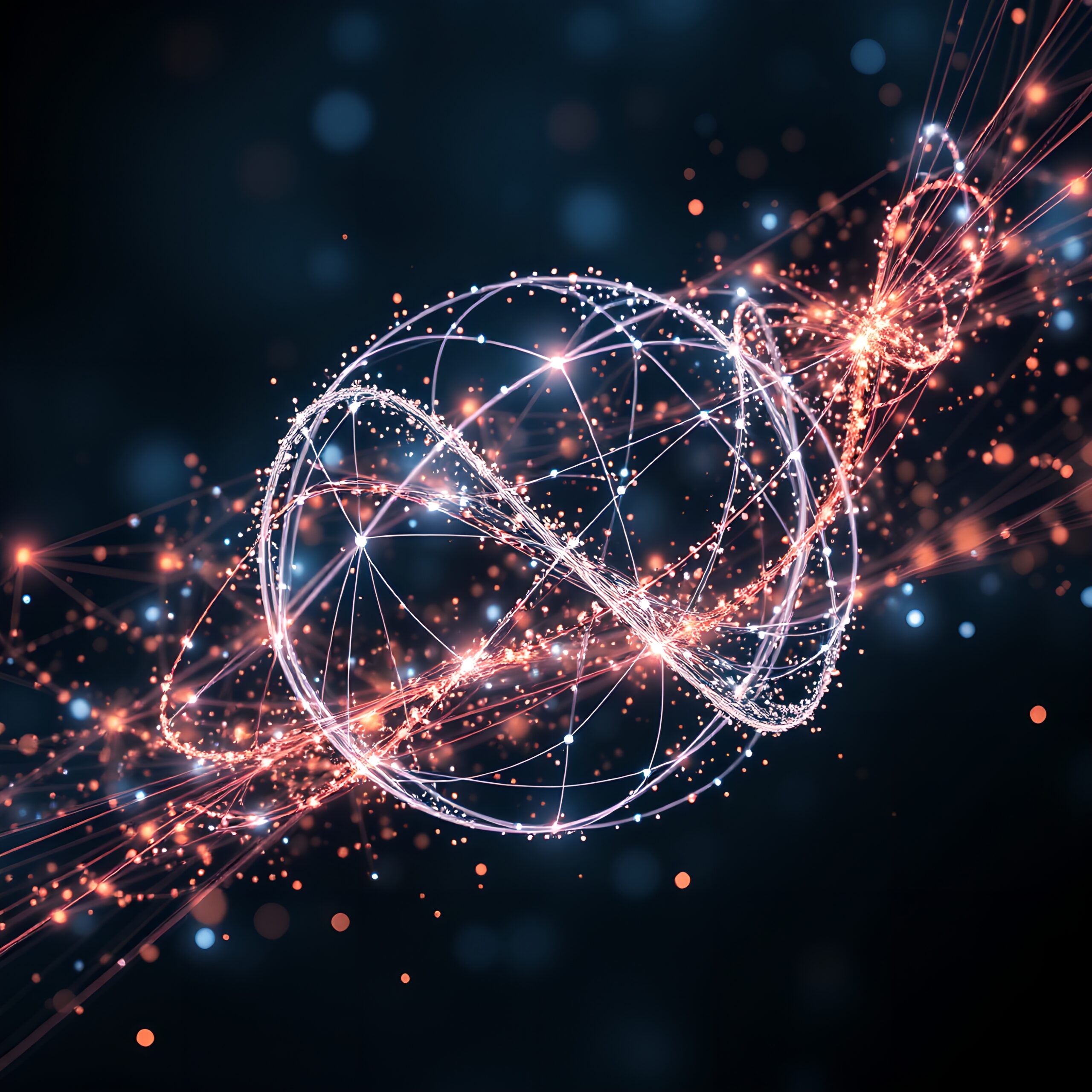 Futuristic Abstract Energy Swirl