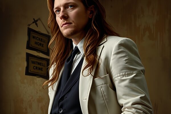 Portrait of a man in stylish attire.