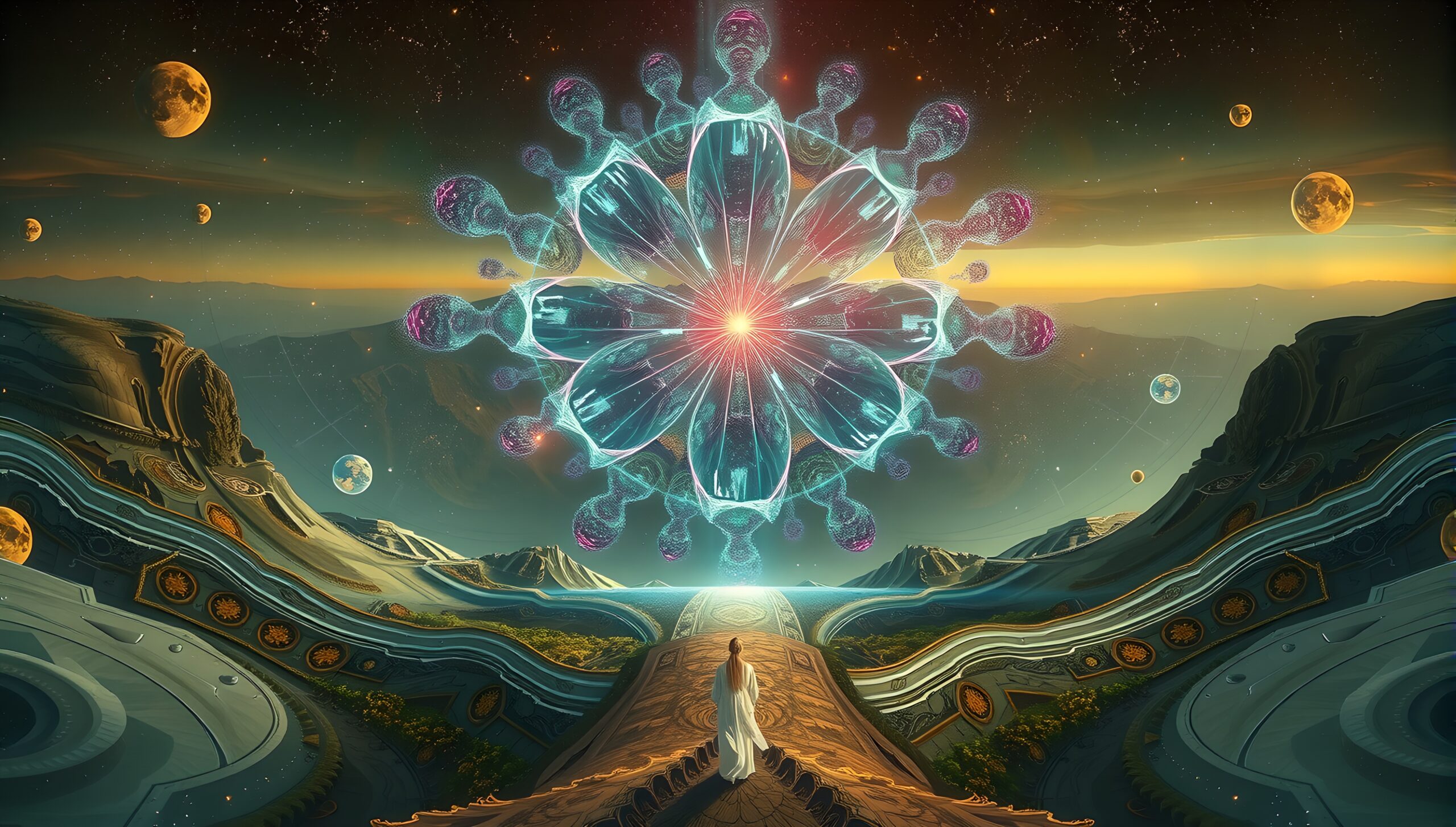 Cosmic Vision in Surreal Realm