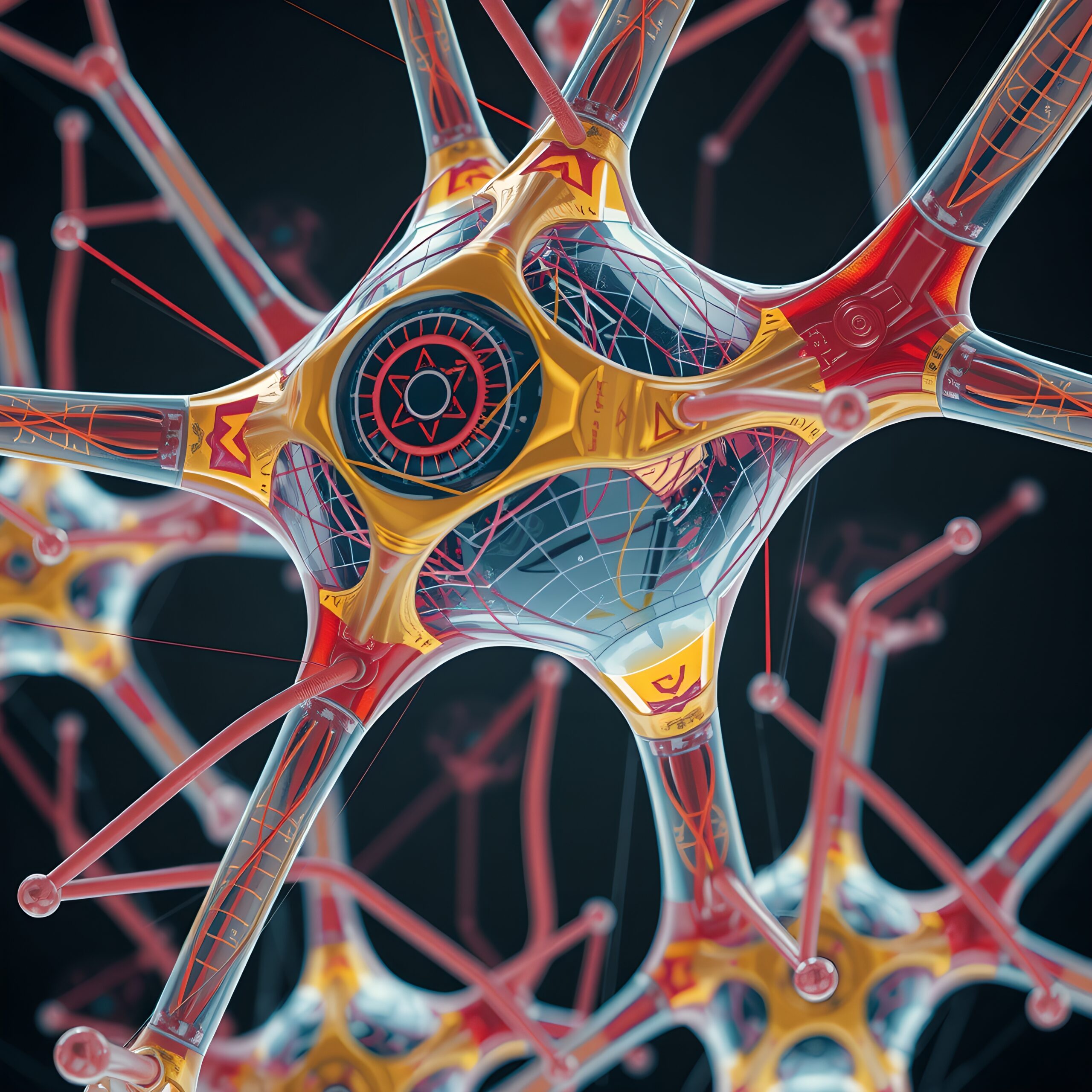 Futuristic Neuron Digital Art