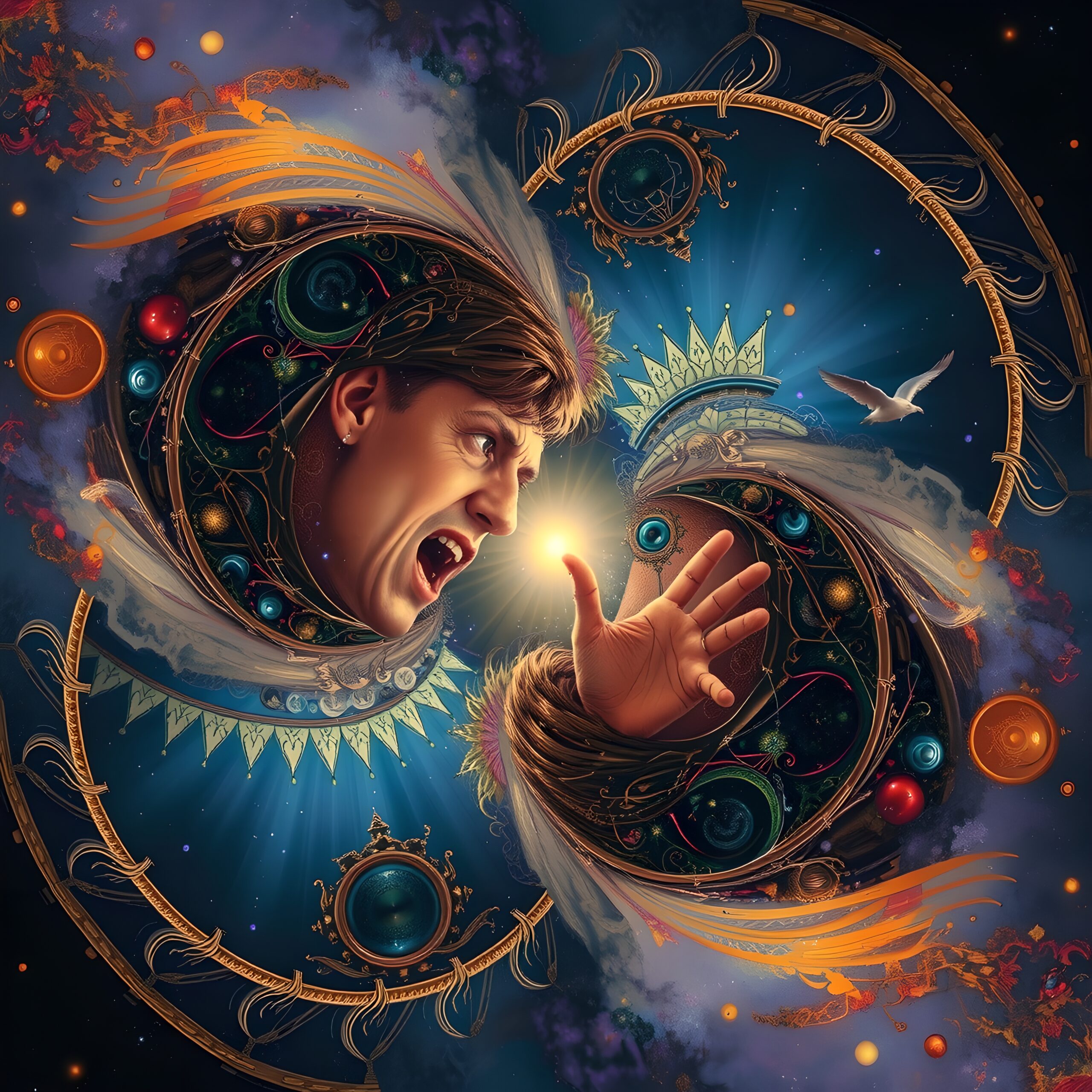 Surreal Cosmic Expression Art