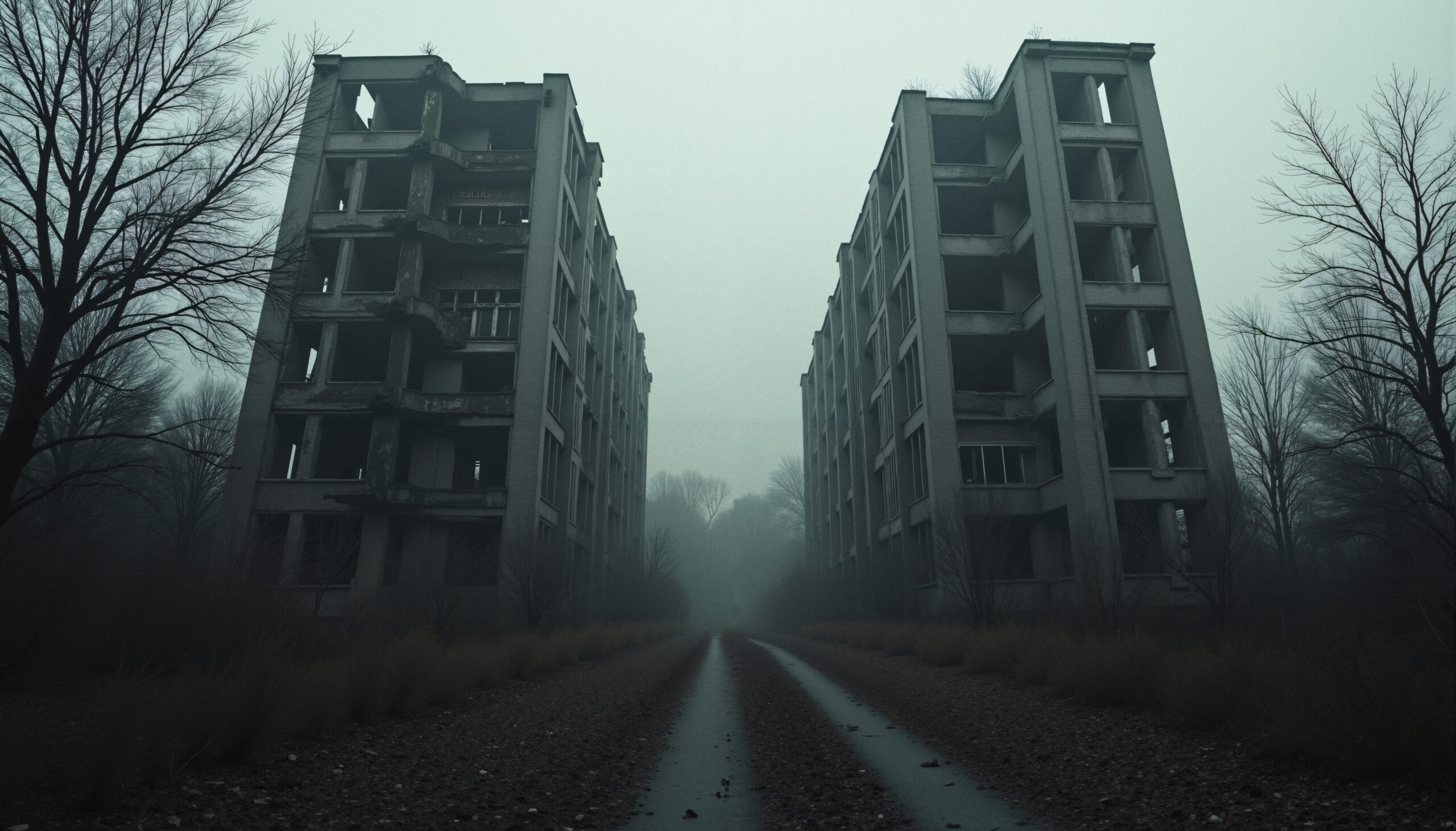 Forgotten Road Between Ruins