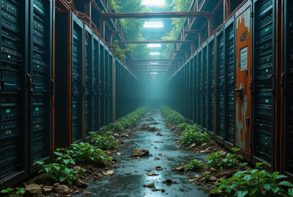 Nature Reclaims Digital Ruins