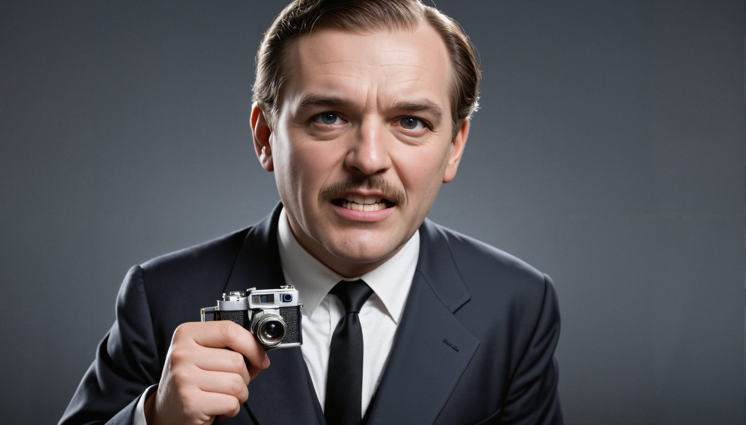 Vintage Photographer with Classic Camera