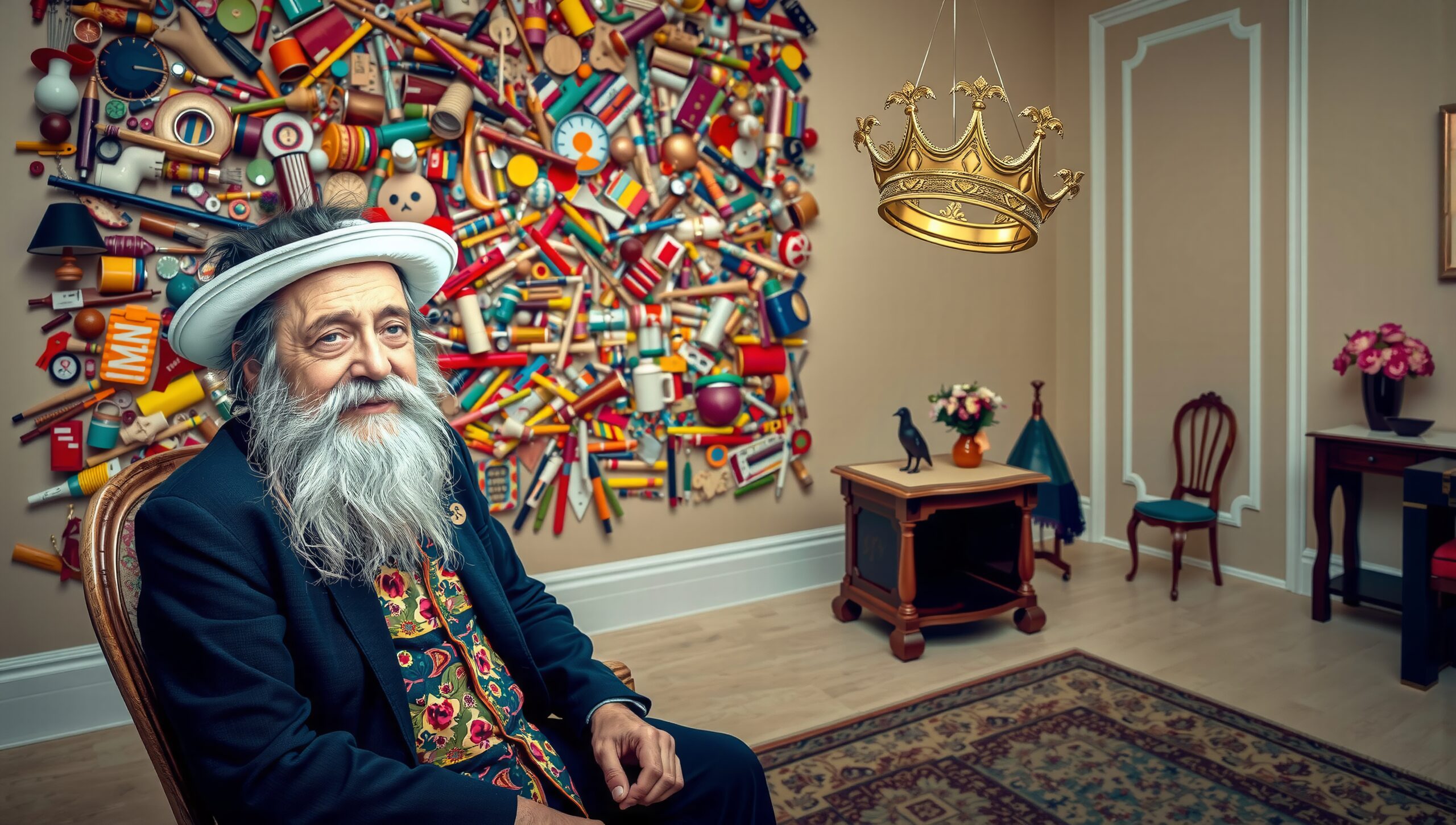 Eccentric Room with Artistic Flair