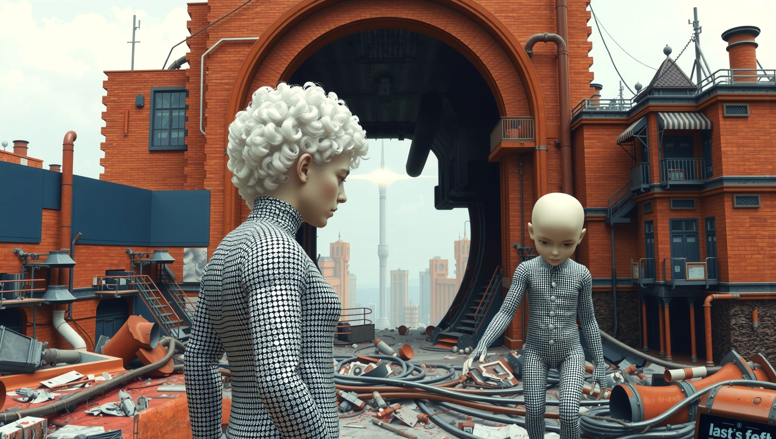 Futuristic Urban Exploration Scene