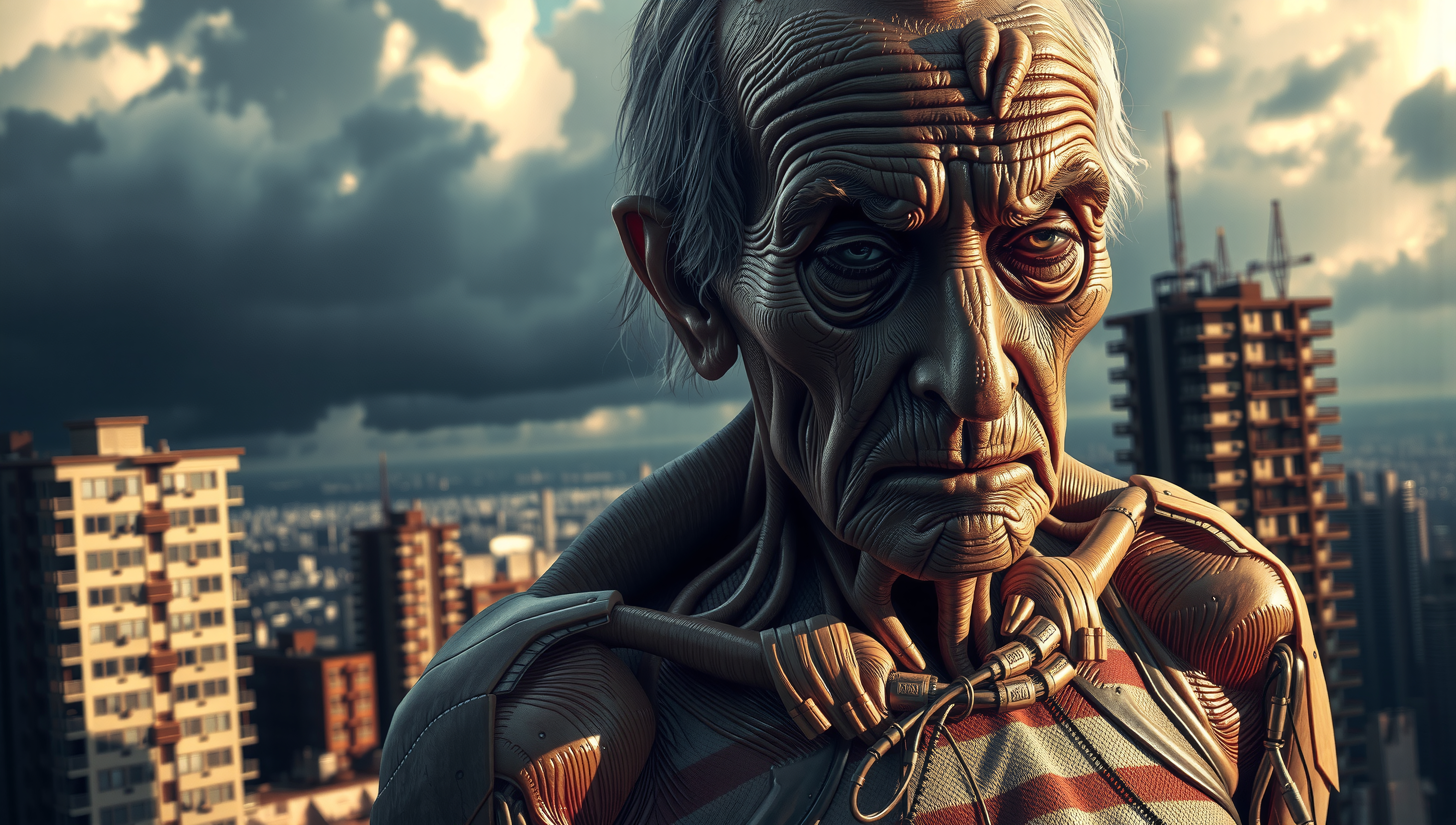Futuristic Robot with Human Emotion