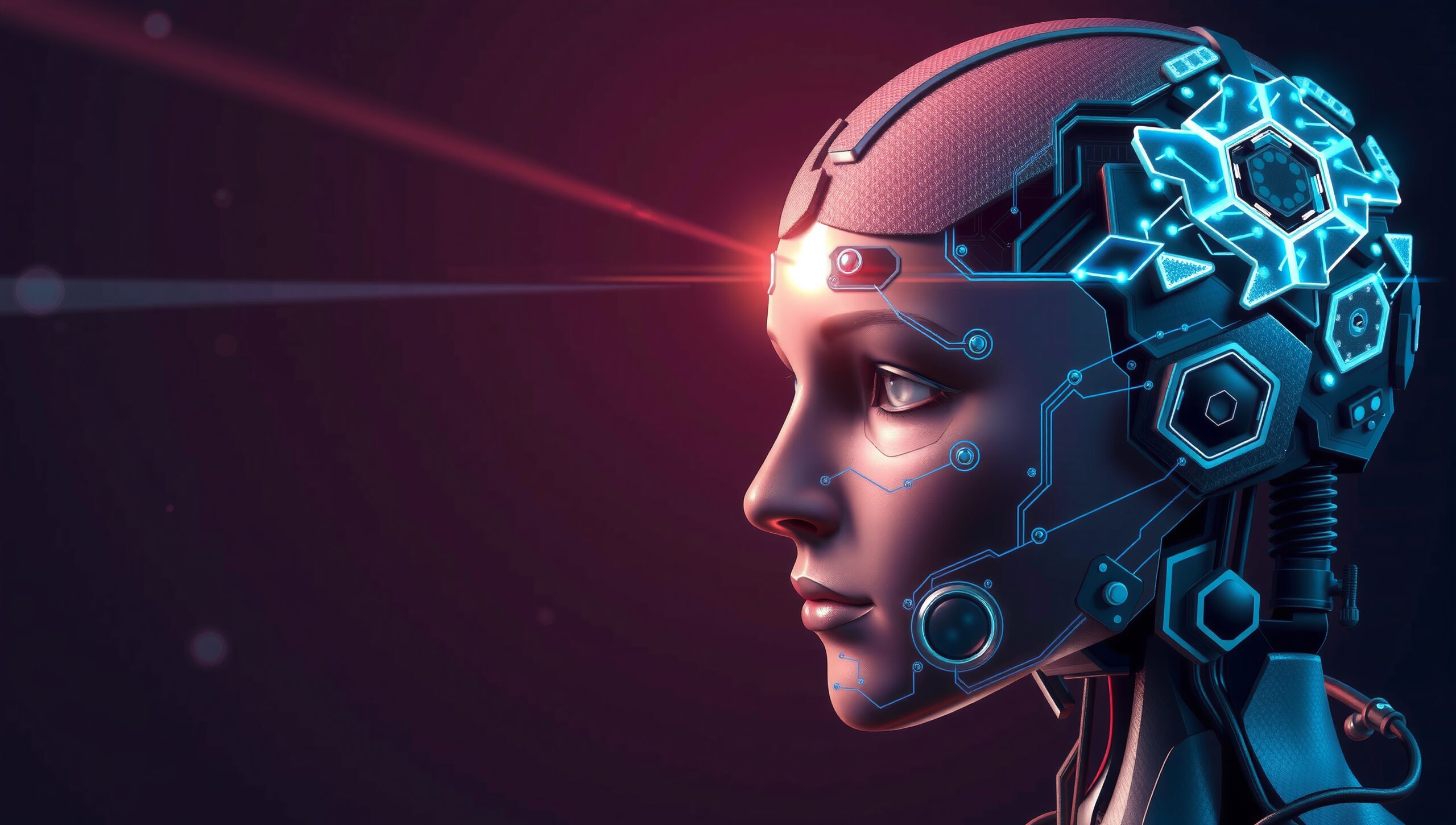 Futuristic Humanoid Robot Profile