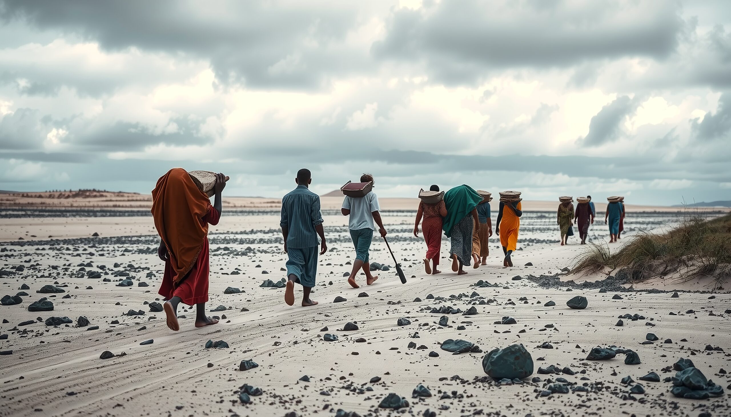Journey along a rocky shore