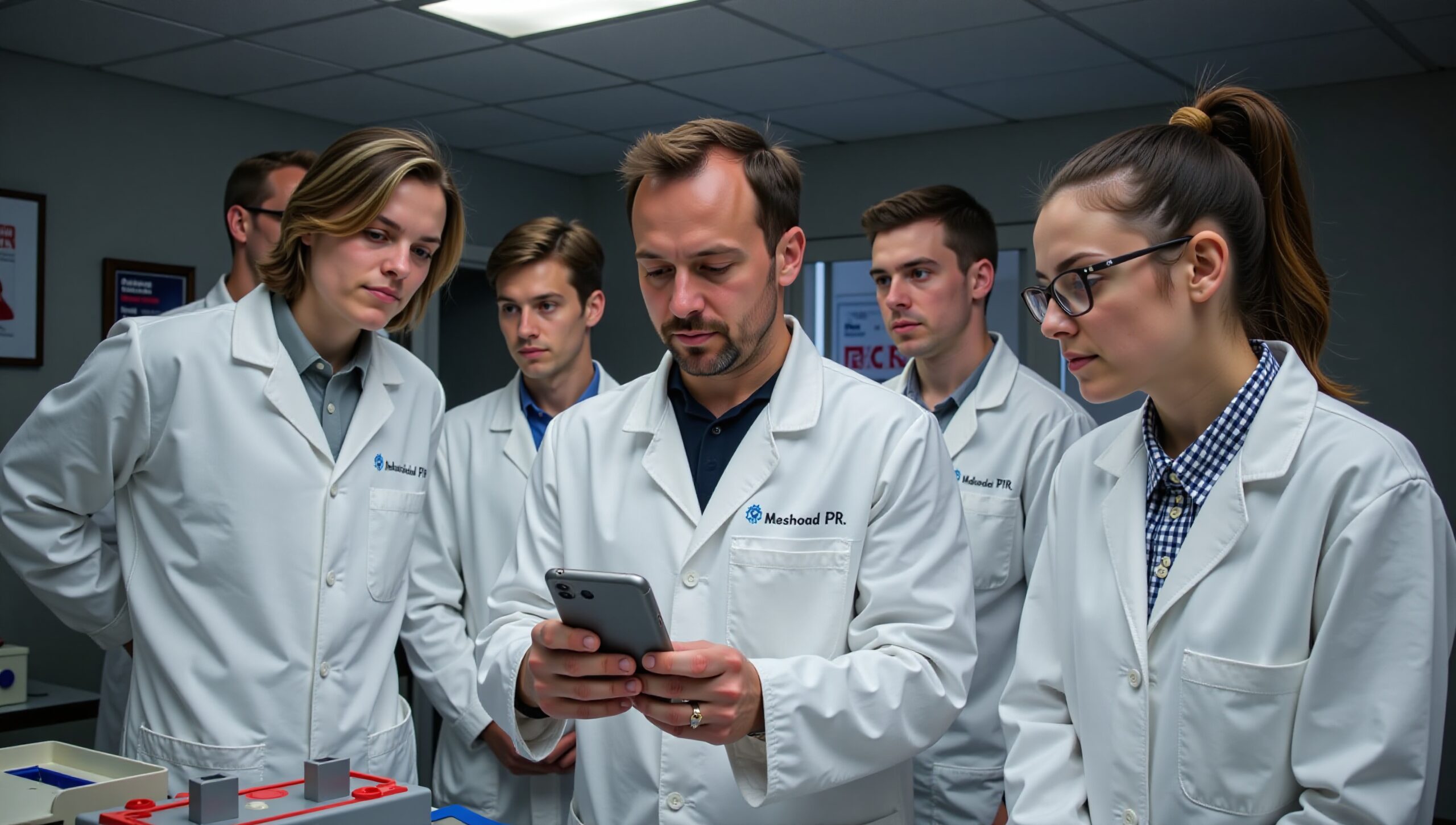 Research Team Reviewing Data Together