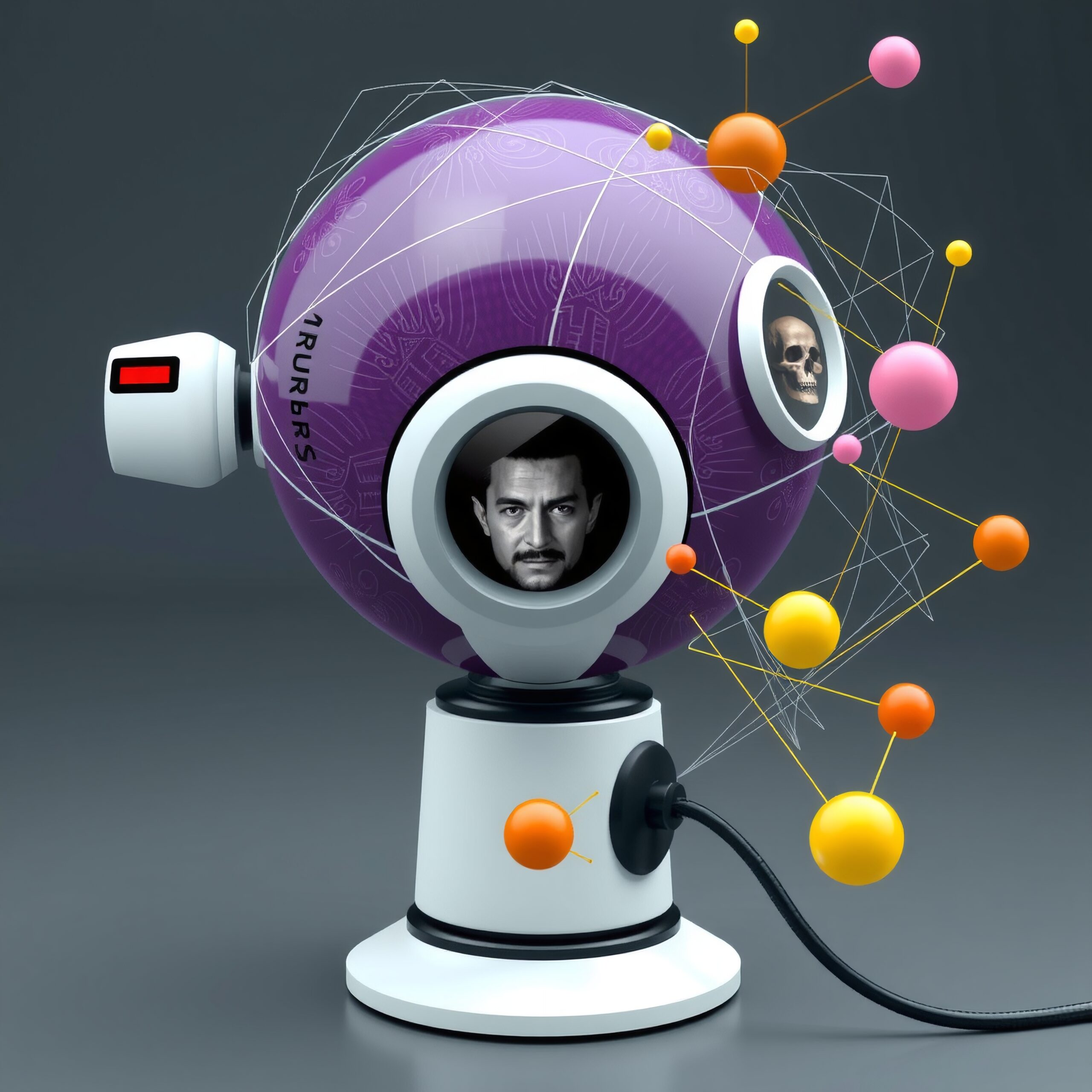 Futuristic Tech Sphere Display