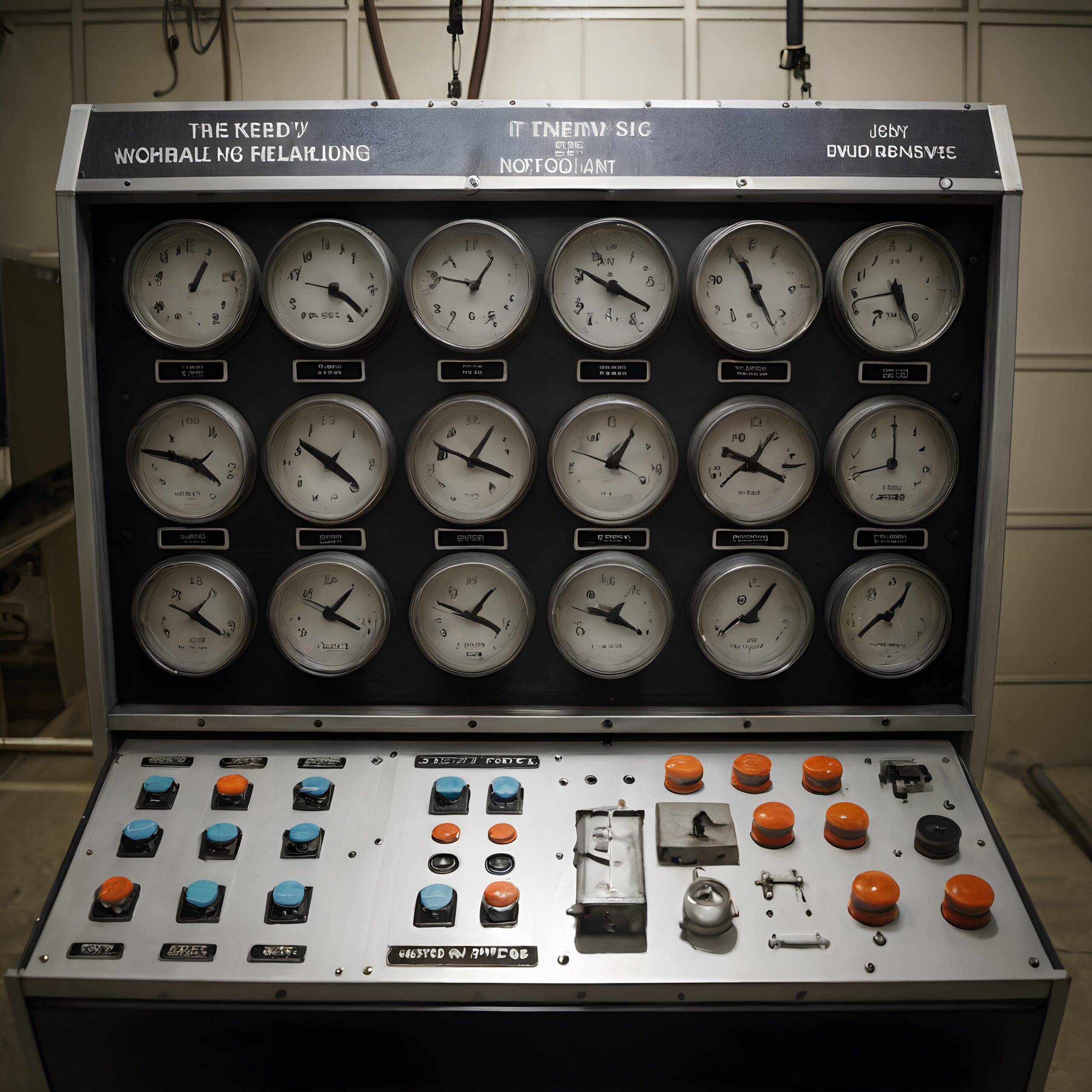 Vintage Industrial Control Panel