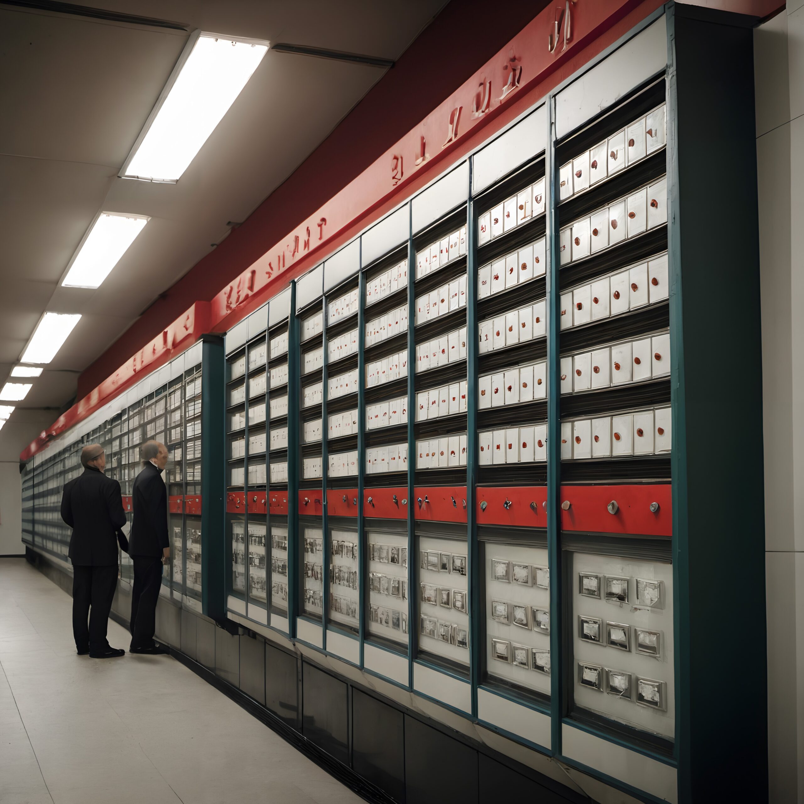 Organized Wall of Data Files