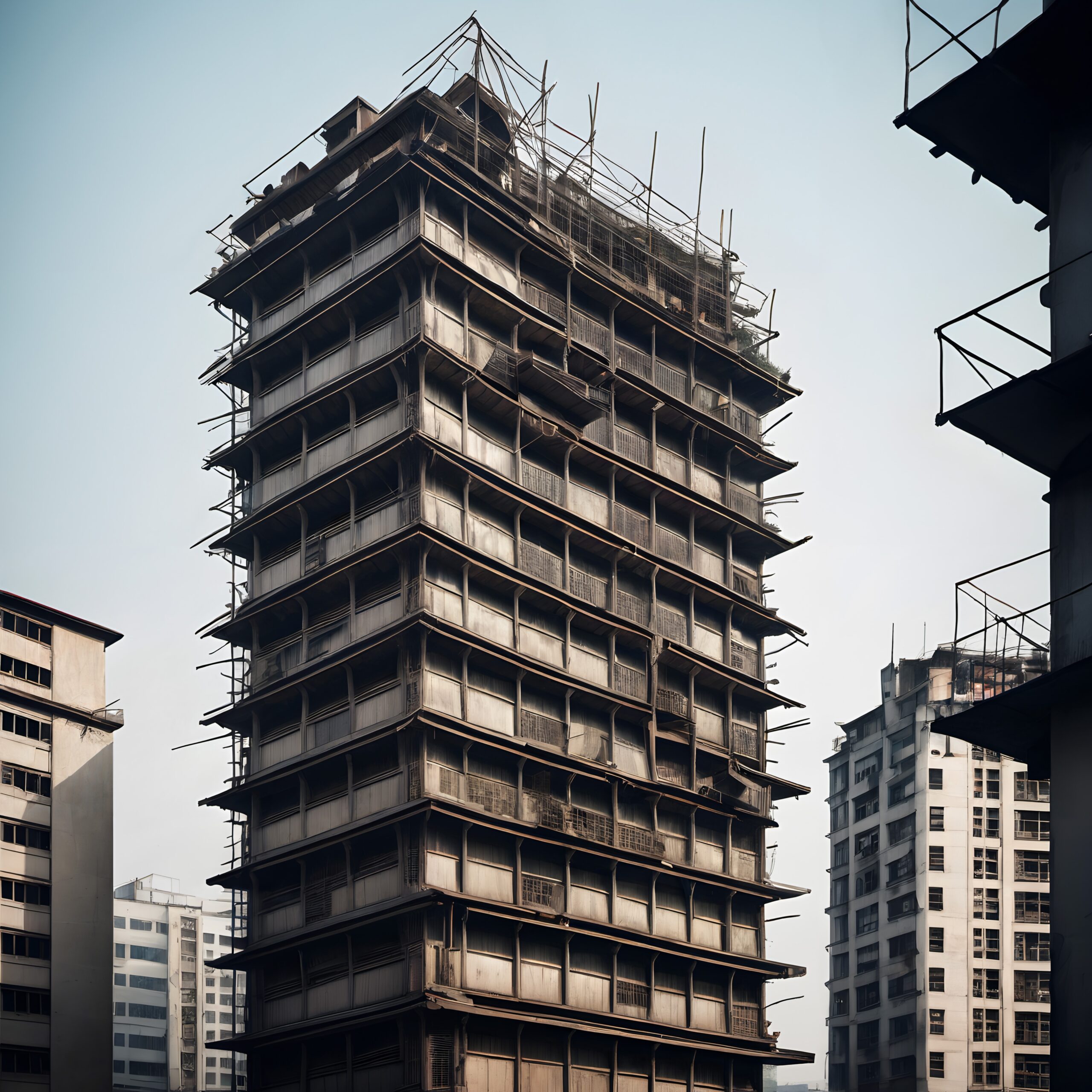 Urban Building Under Construction