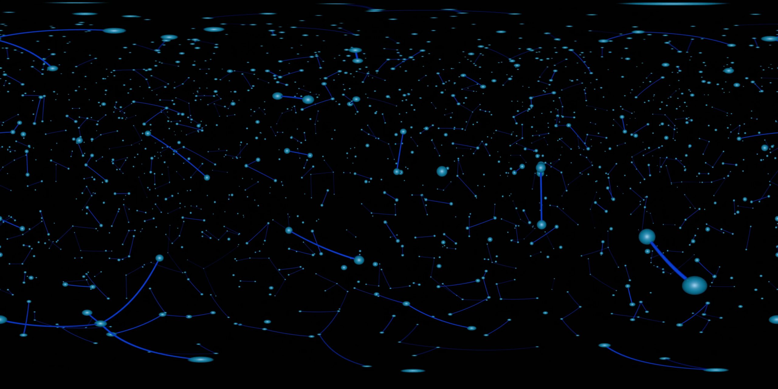 360VR Immersive Digital Plexus Network 4K Loop