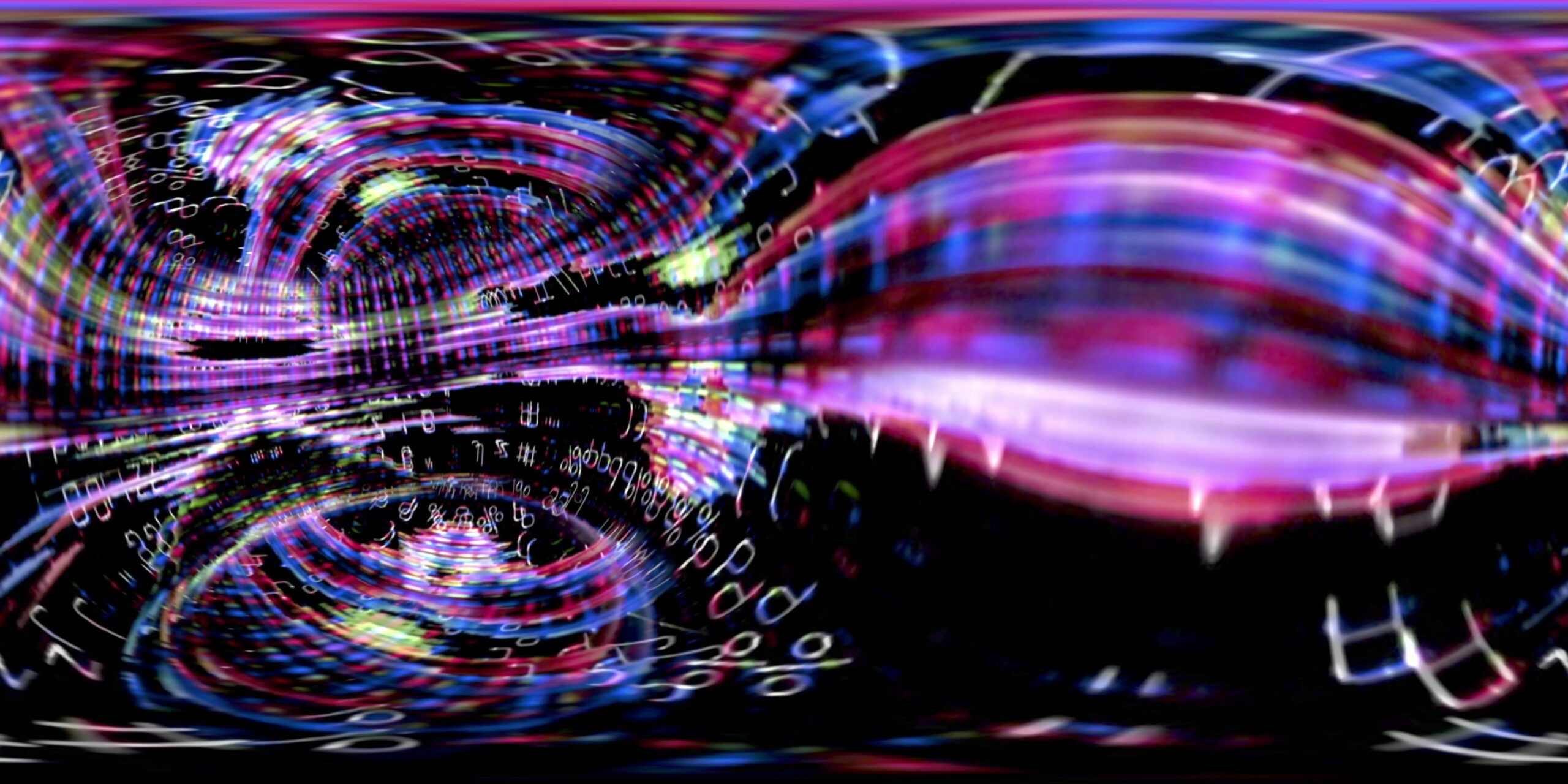 360VR Immersive Digital Tunnel 4K Loop