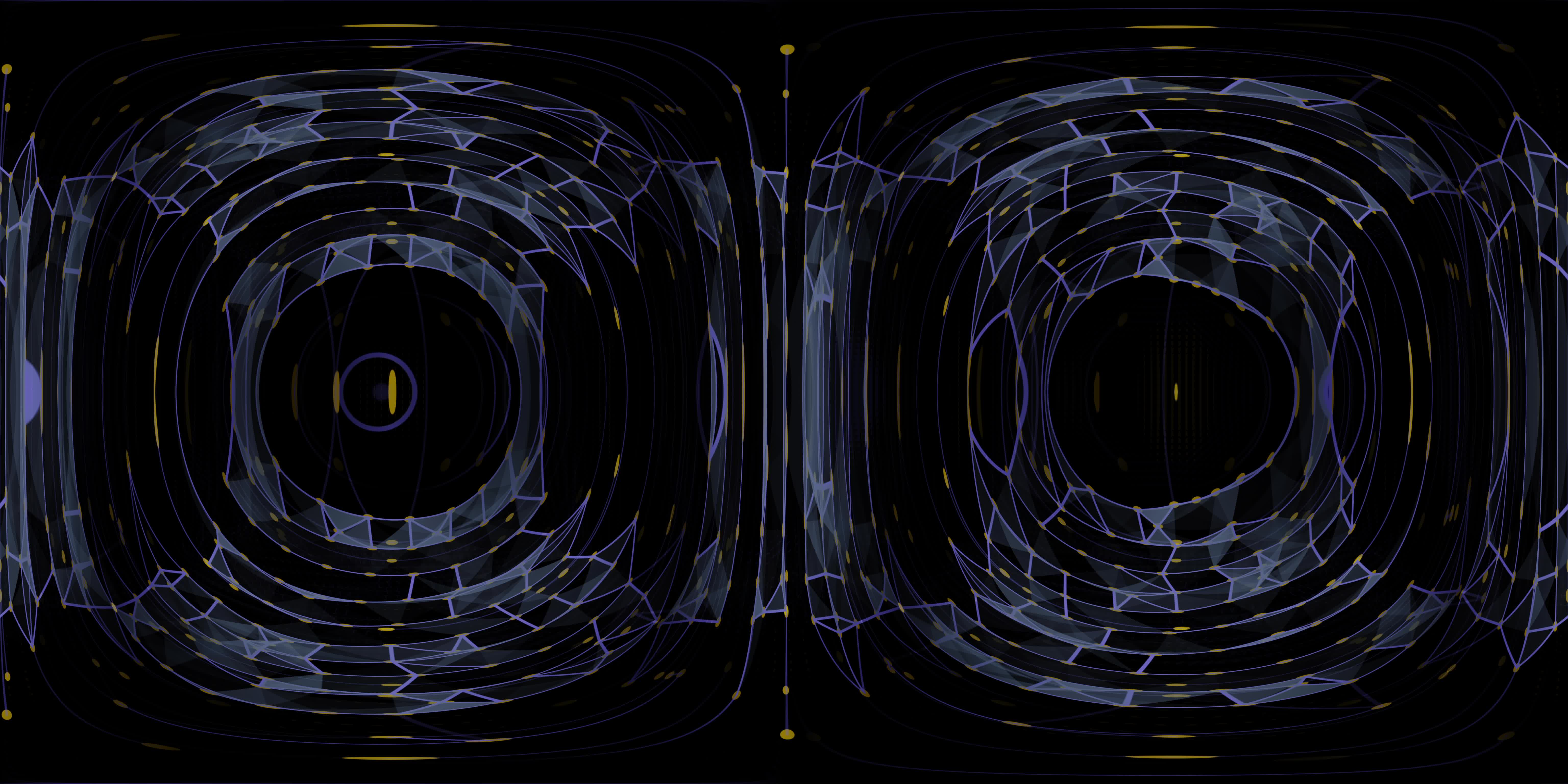 Cosmic Fractal Spiral Dance 360VR 6K Video Loop