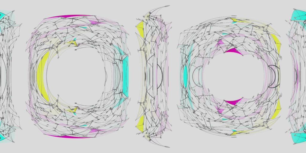 Abstract Geometric 360VR Art Experience