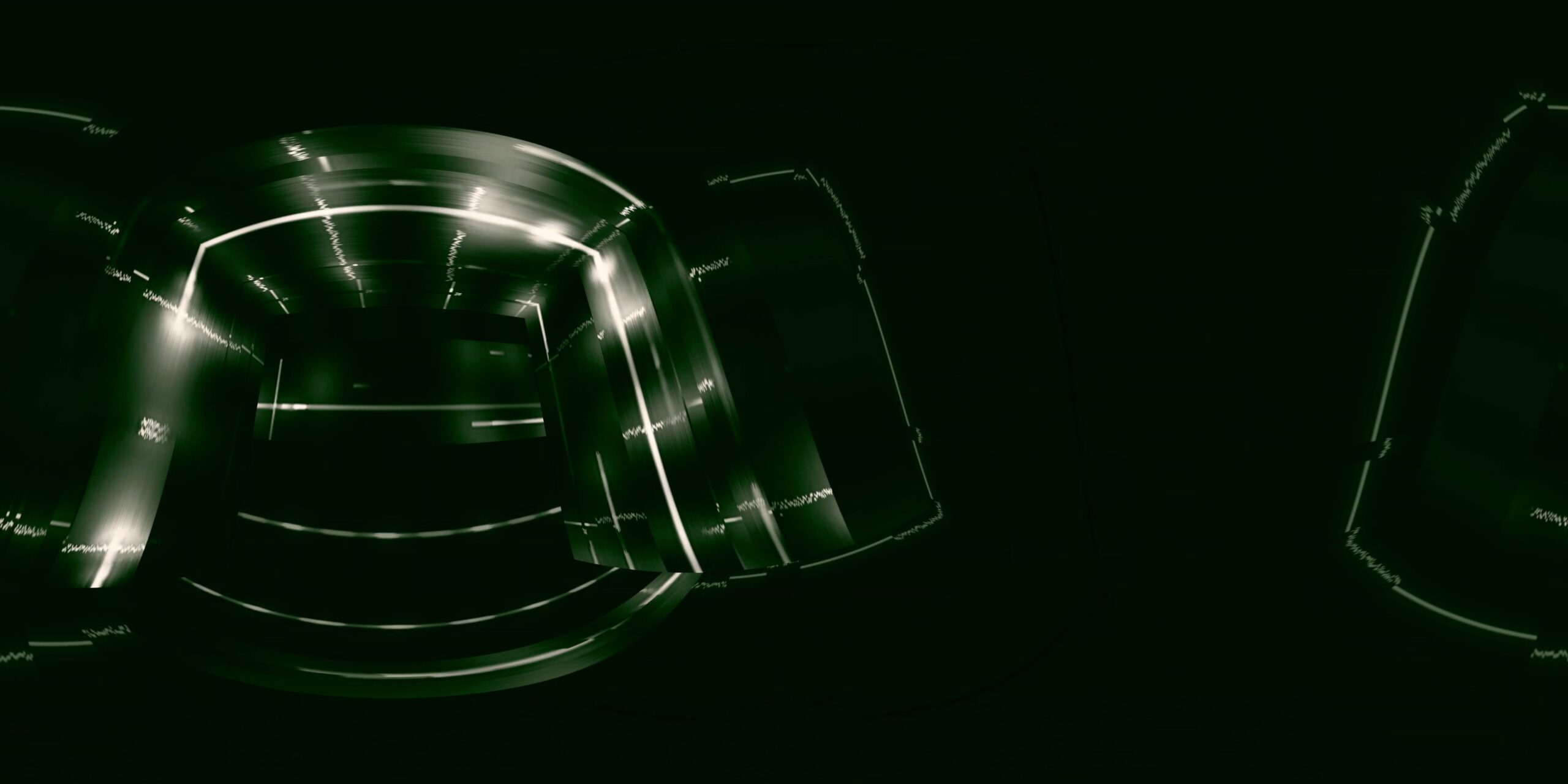 360VR Futuristic Digital Tunnel 4K Loop