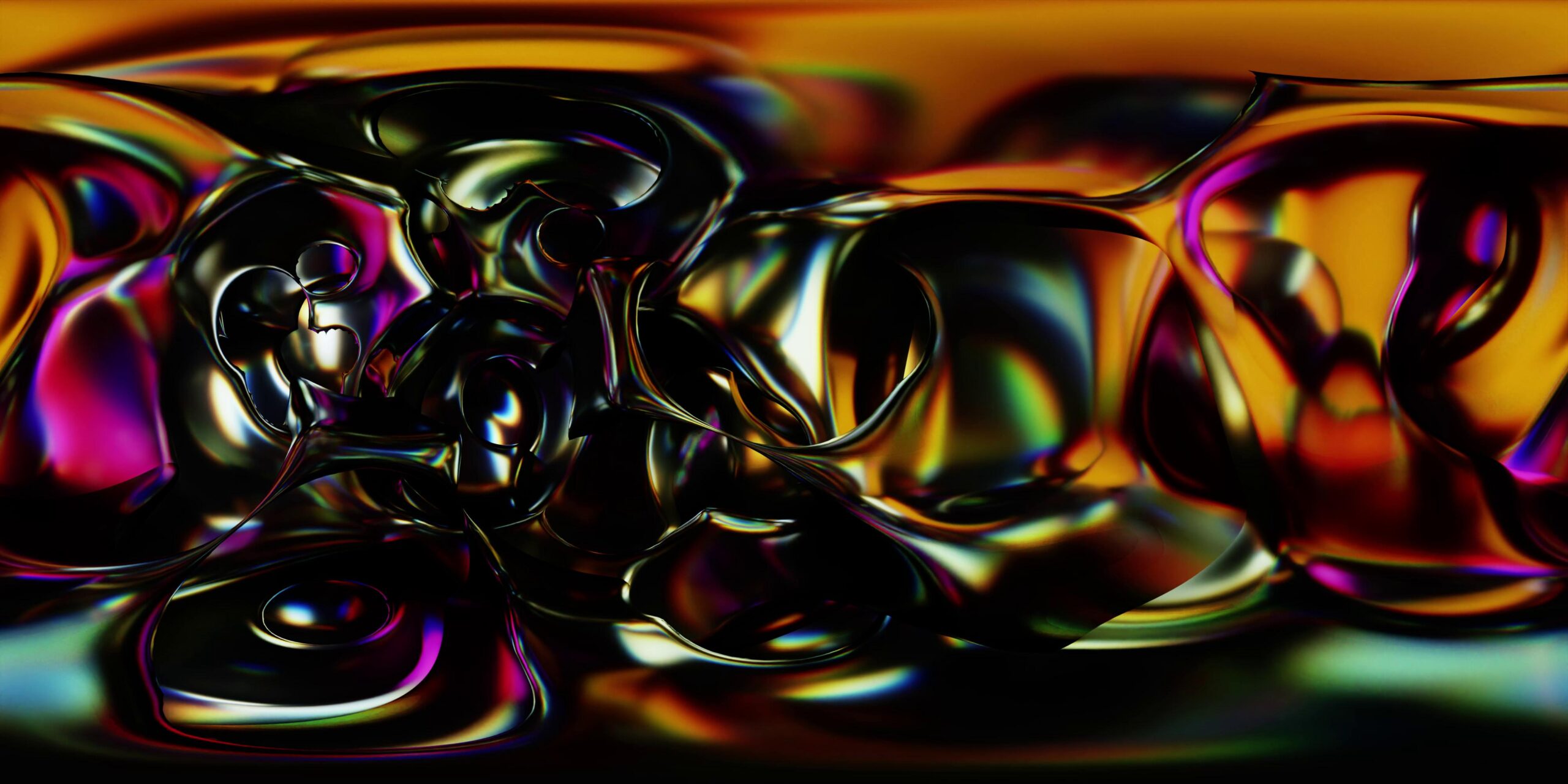 360VR Iridescent Liquid Dimensional Flow 4K Loop