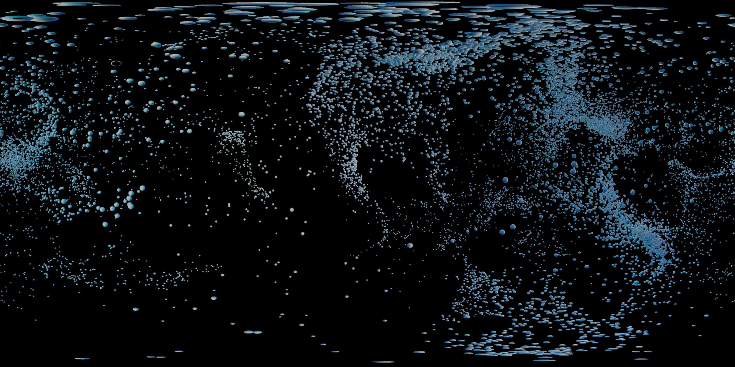 Abstract Drift of Particles 4K 360VR Video