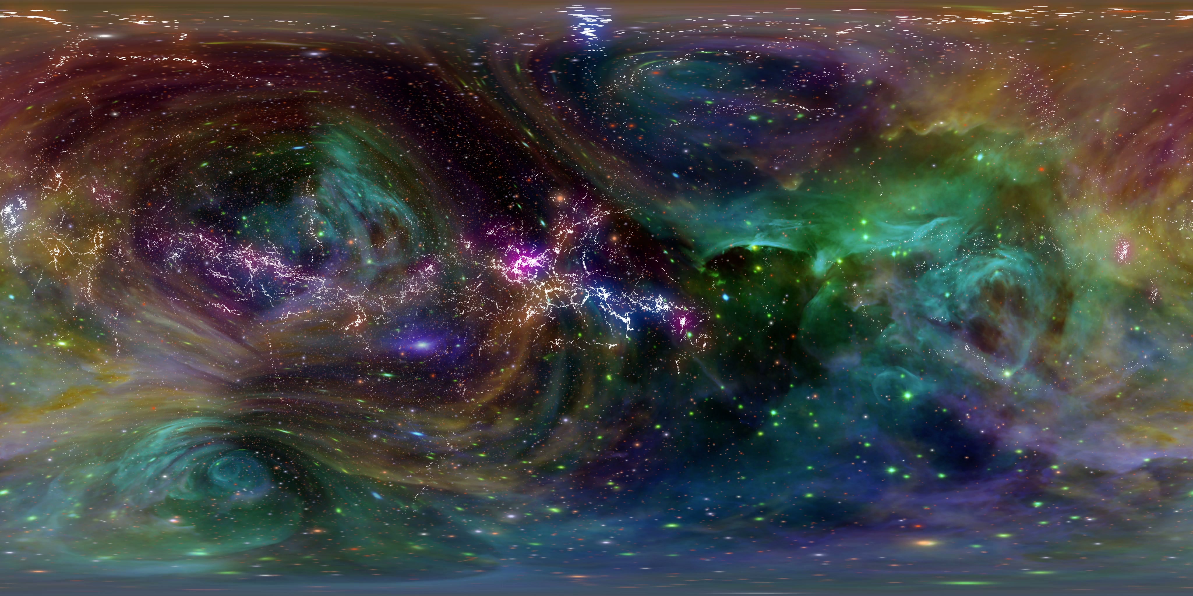360VR Cosmic Space Journey Through Nebula 4K Loop