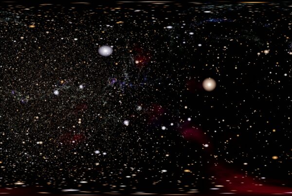 3060VR 4K video loop journey through countless stars scattered across a celestial universe, showcasing the vastness and complexity of the cosmos.