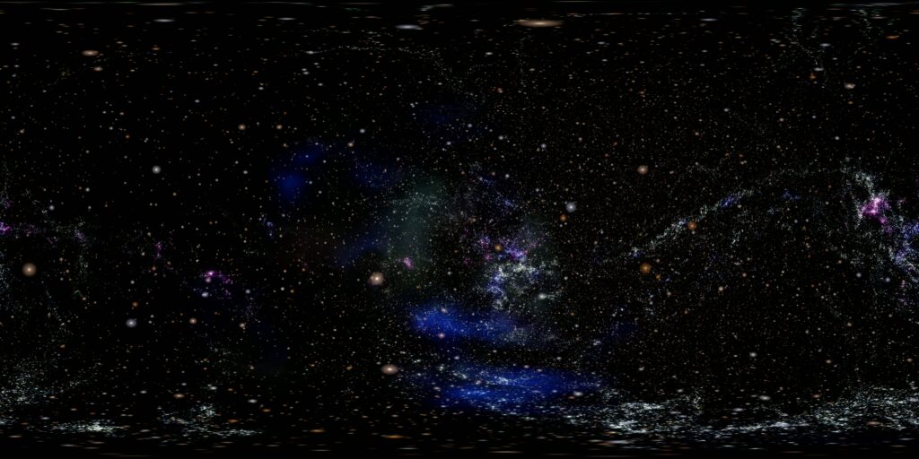 360VR Endless Glittering Cosmic Journey 4K Loop