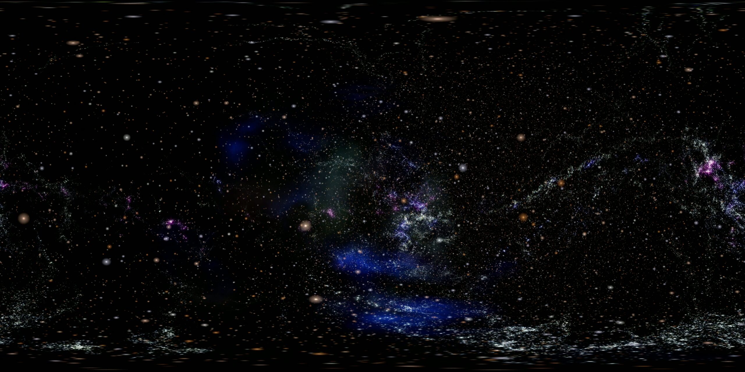 360VR Endless Glittering Cosmic Journey 4K Loop