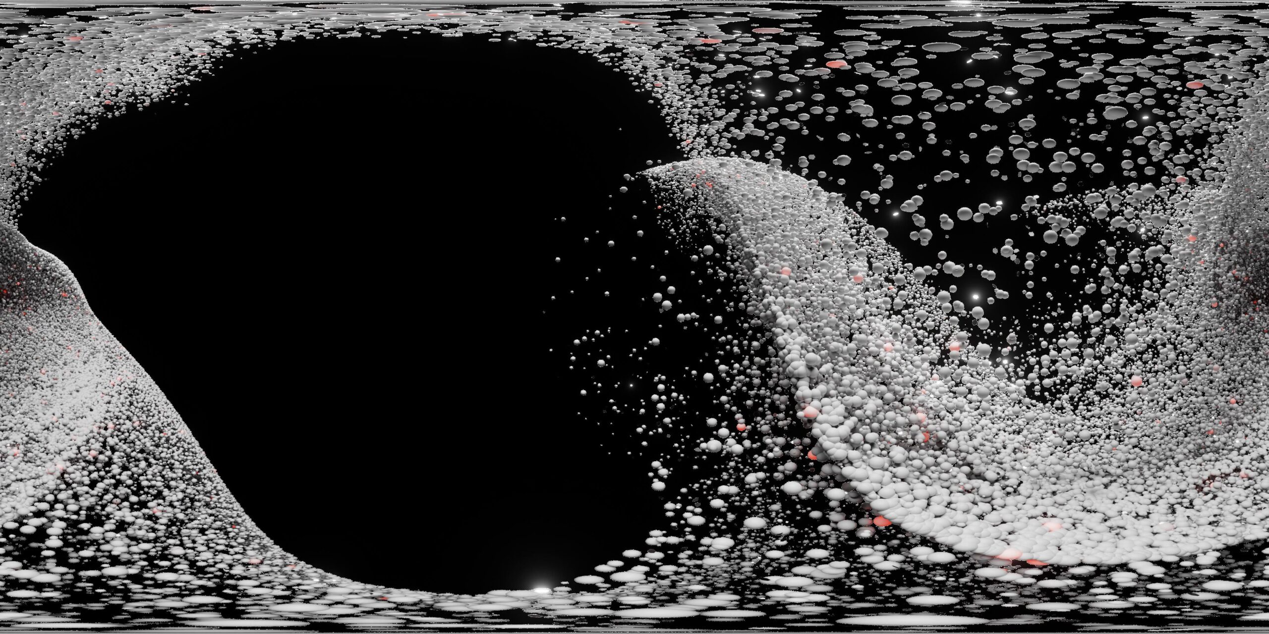 360VR Cosmic Particle Flow Vortex 4K Loop