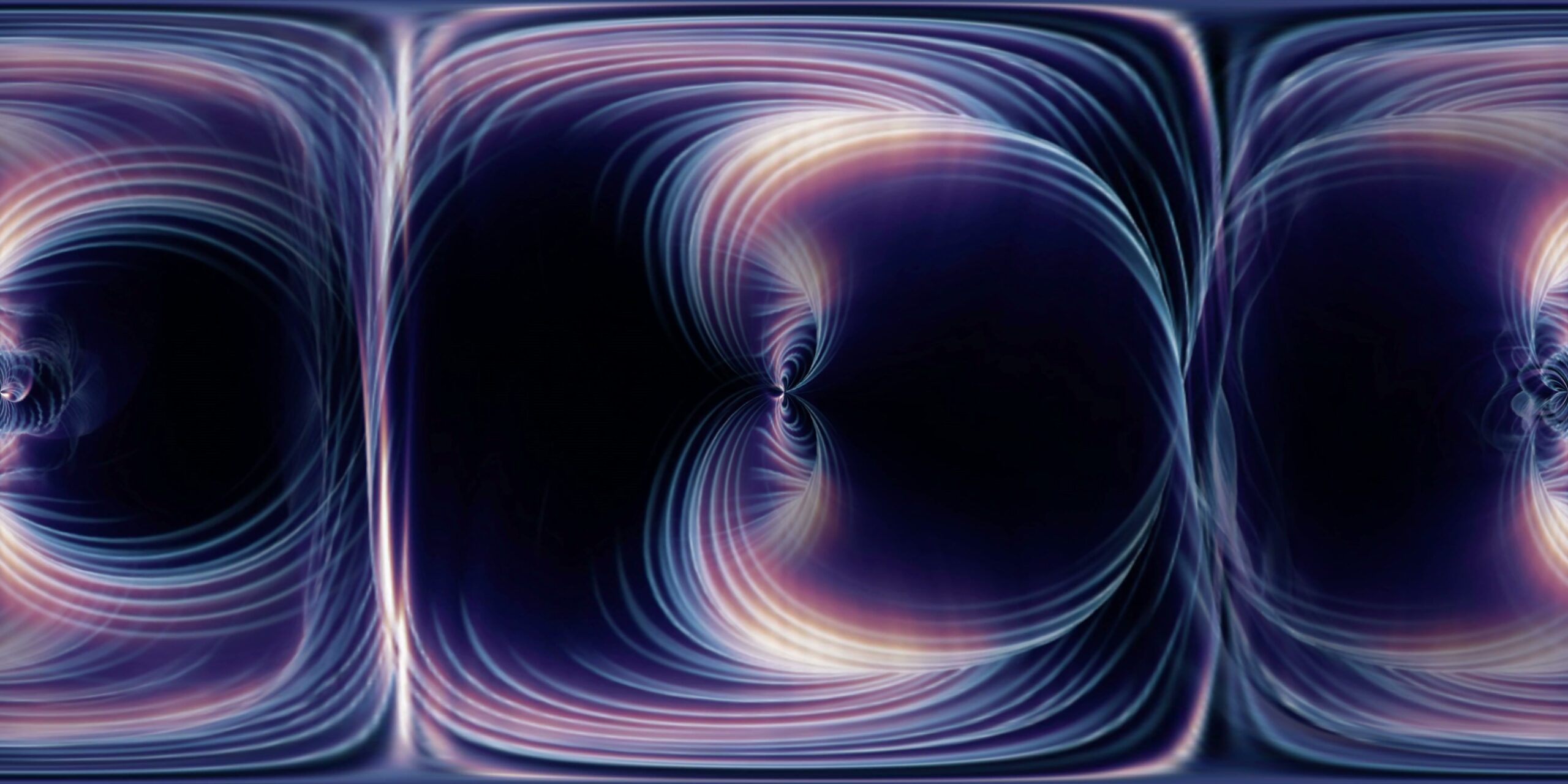 360VR Vortex of Digital Light Patterns 4K Loop