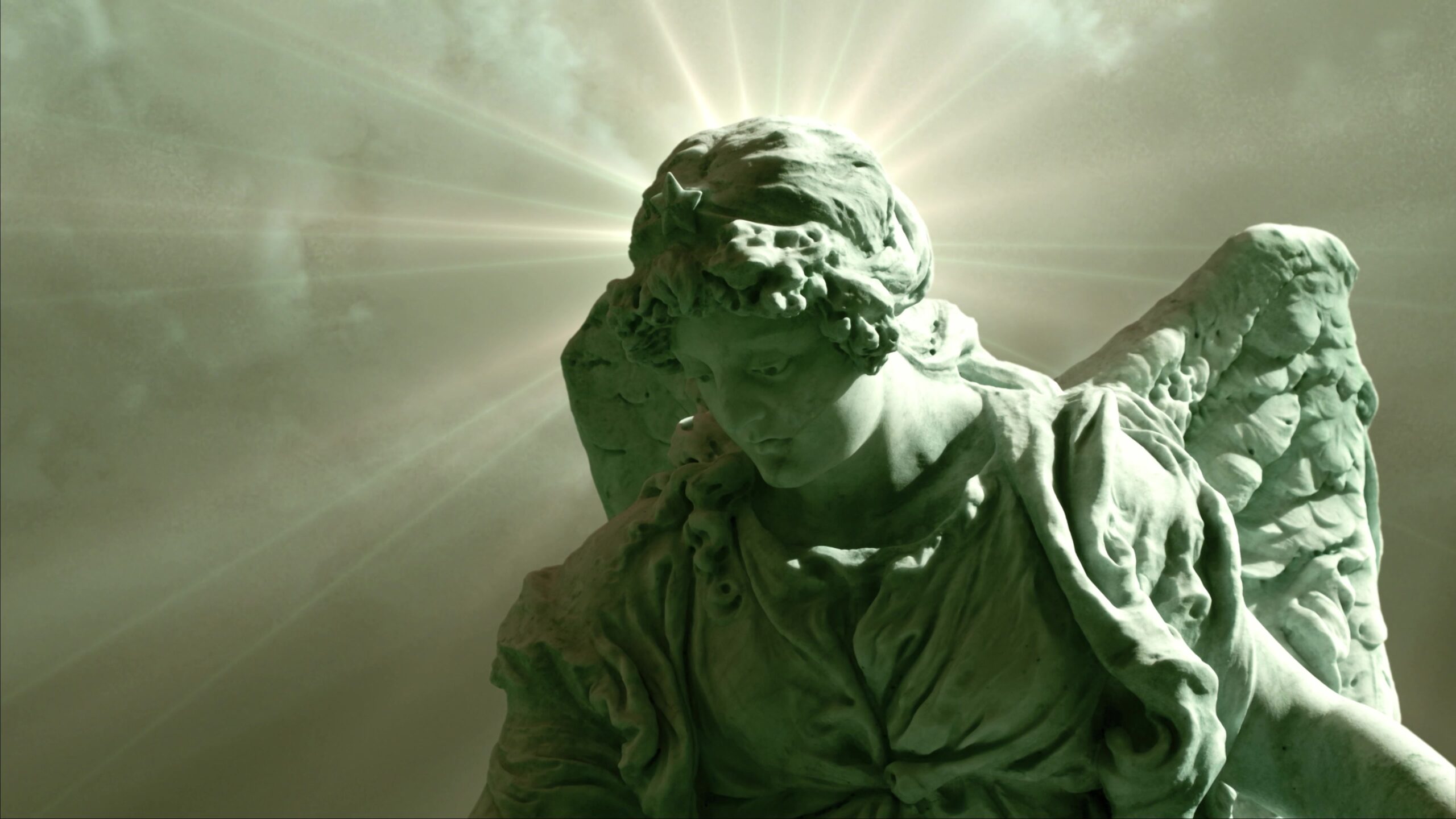 Celestial Angel with Radiant Halo 4K Loop