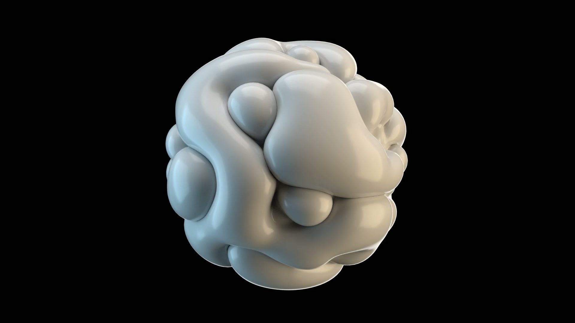 Abstract Organic 3D Art Loop