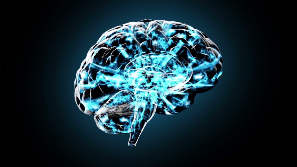 Glowing Neural Brain Connections Visual Loop