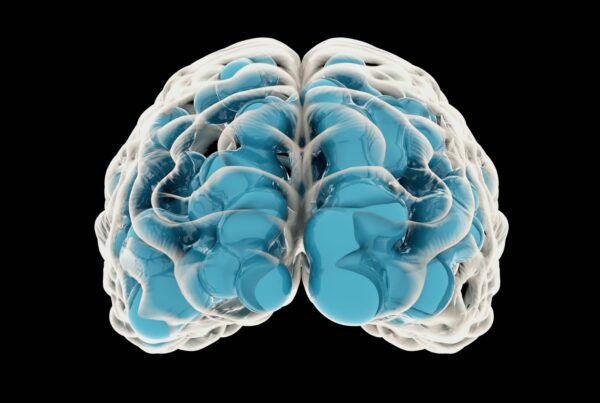 This 3D video animation is a striking depiction of a human brain bouncing around ideas.