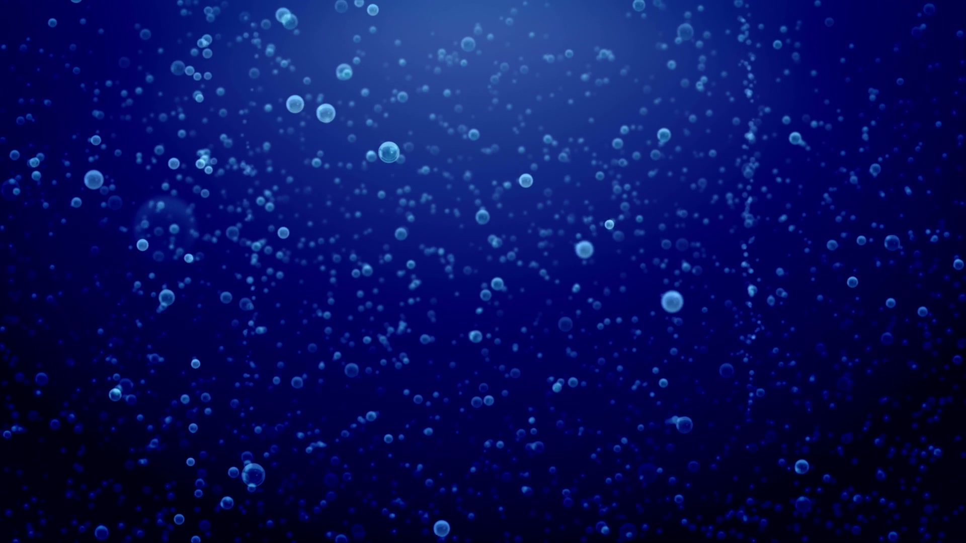 Bubbles in Deep Blue Serenity Loop