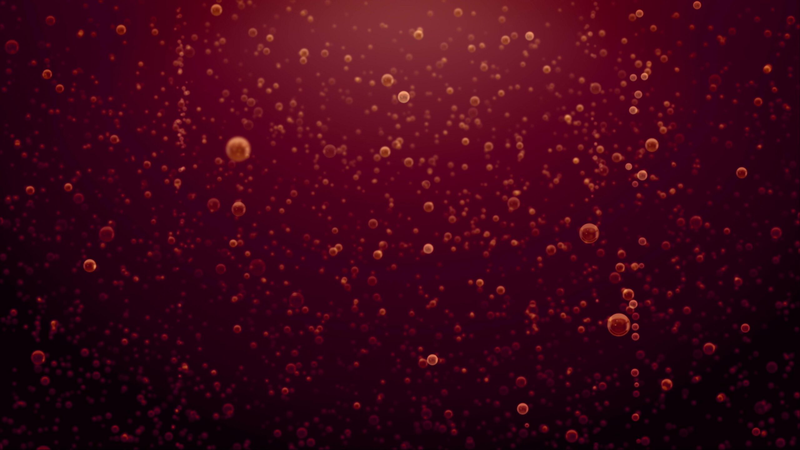 Bubbles Dance Through Crimson Depths 4K Loop