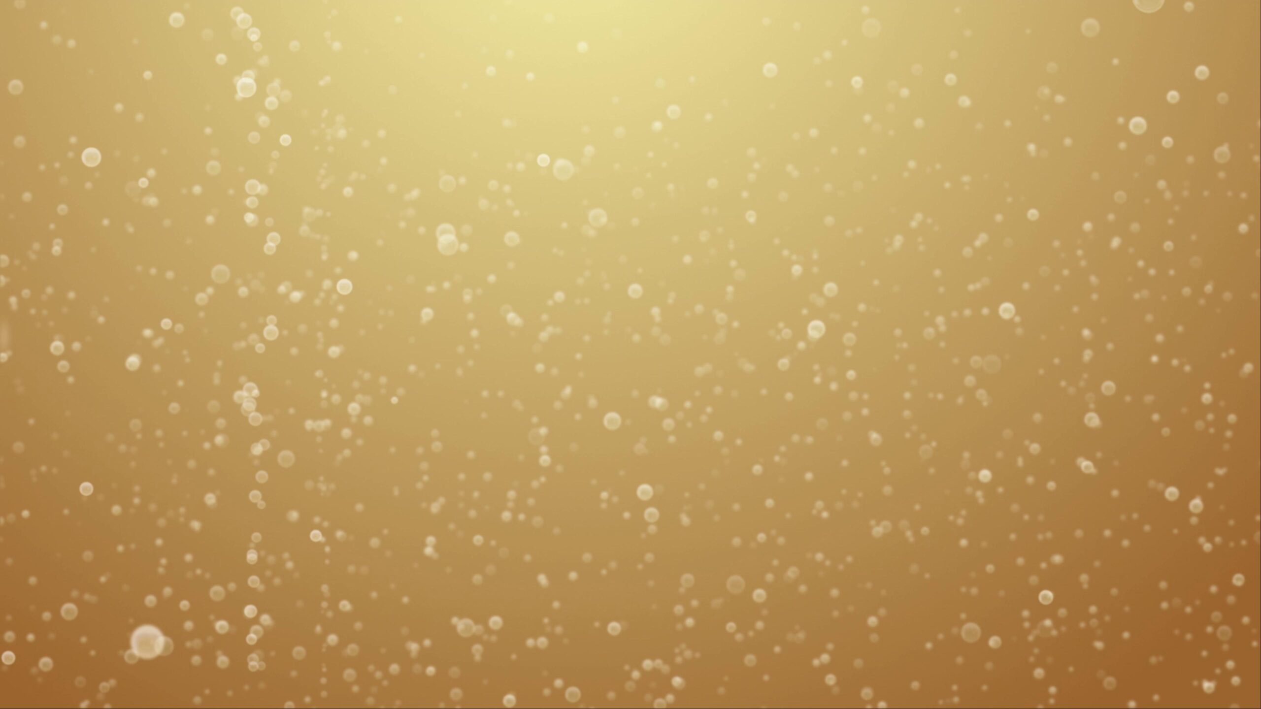 Golden Bubbles Rise in Celebration 4K Loop
