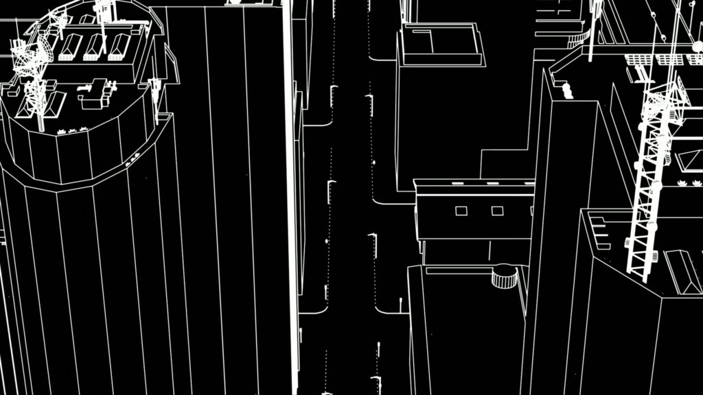 Bird’s-Eye View City Streetscape Loop