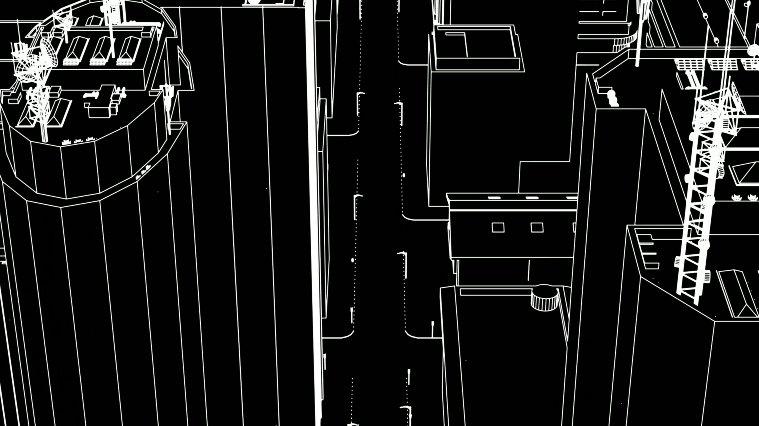 Bird’s-Eye View City Streetscape Loop